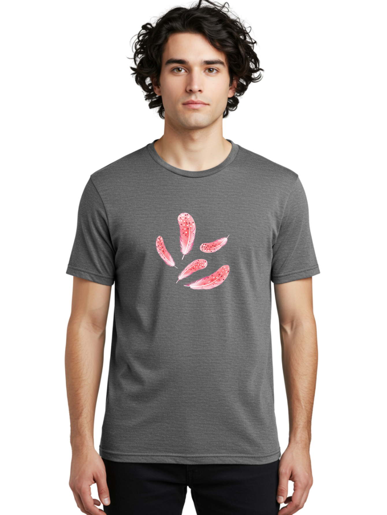 Pink-Spotted-Feathers Men'S Graphic Tee, 100% Cotton, Comfortable Casual Summer Wear, Machine Washable, Vintage Camera, Old Camera, Antique Camera, Black Camera, Classic Photography, Photography Equipment, Nostalgic Device, Film Camera, Baj196