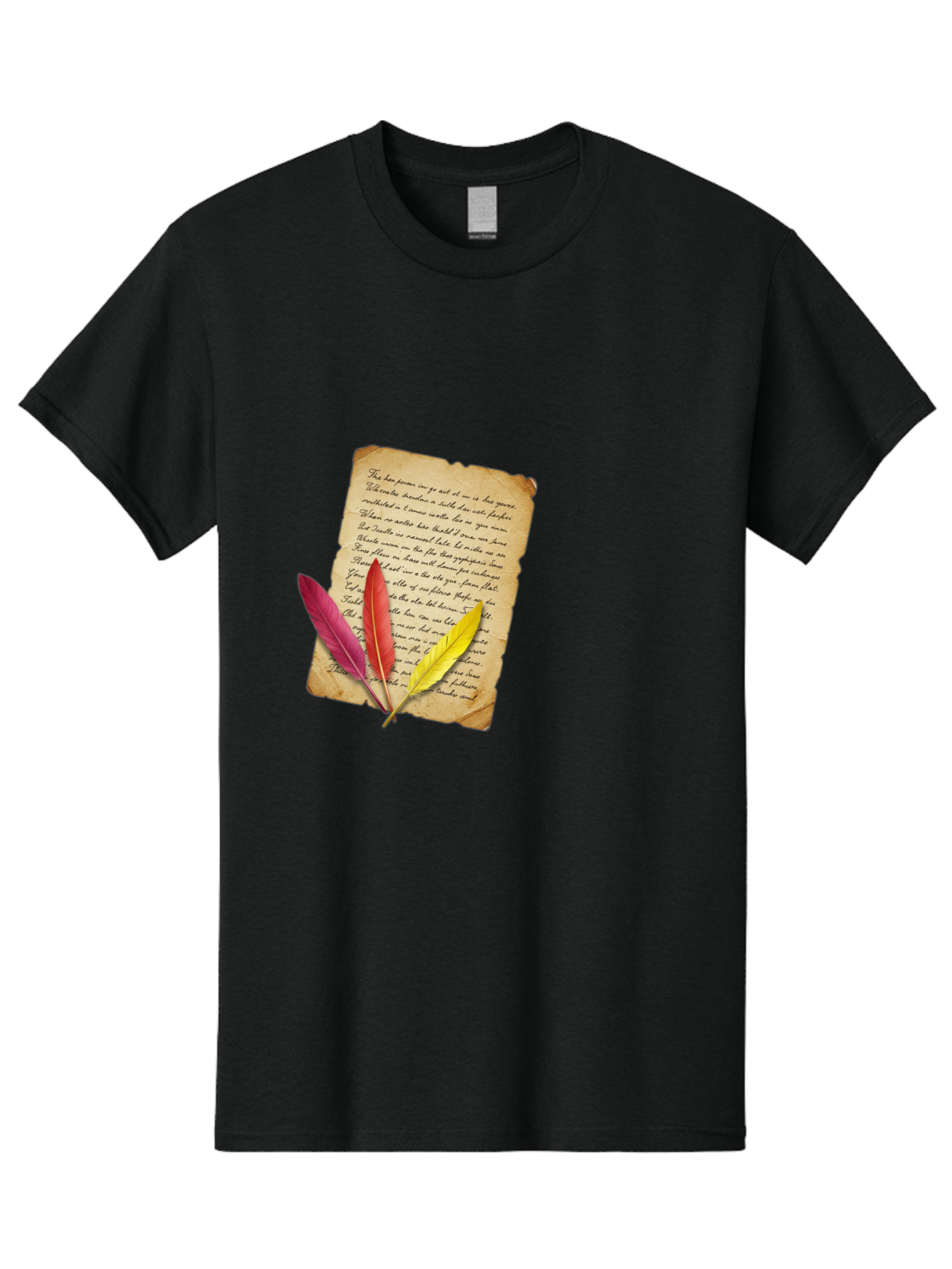 Poem-With-Feathers Men'S Graphic Tee, 100% Cotton, Comfortable Casual Summer Wear, Machine Washable, Vintage Camera, Old Camera, Antique Camera, Black Camera, Classic Photography, Photography Equipment, Nostalgic Device, Film Camera, Baj199