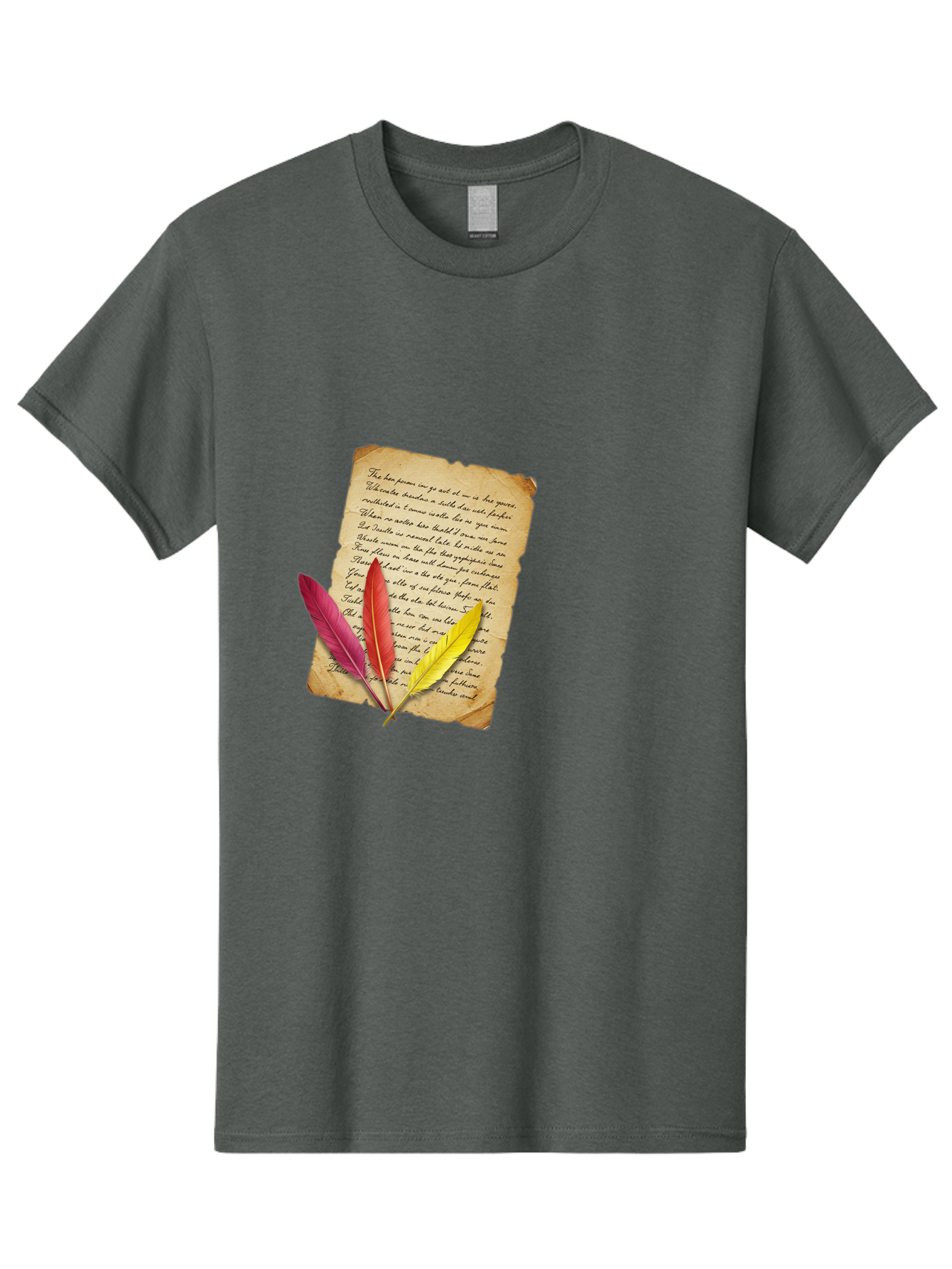 Poem-With-Feathers Men'S Graphic Tee, 100% Cotton, Comfortable Casual Summer Wear, Machine Washable, Vintage Camera, Old Camera, Antique Camera, Black Camera, Classic Photography, Photography Equipment, Nostalgic Device, Film Camera, Baj199