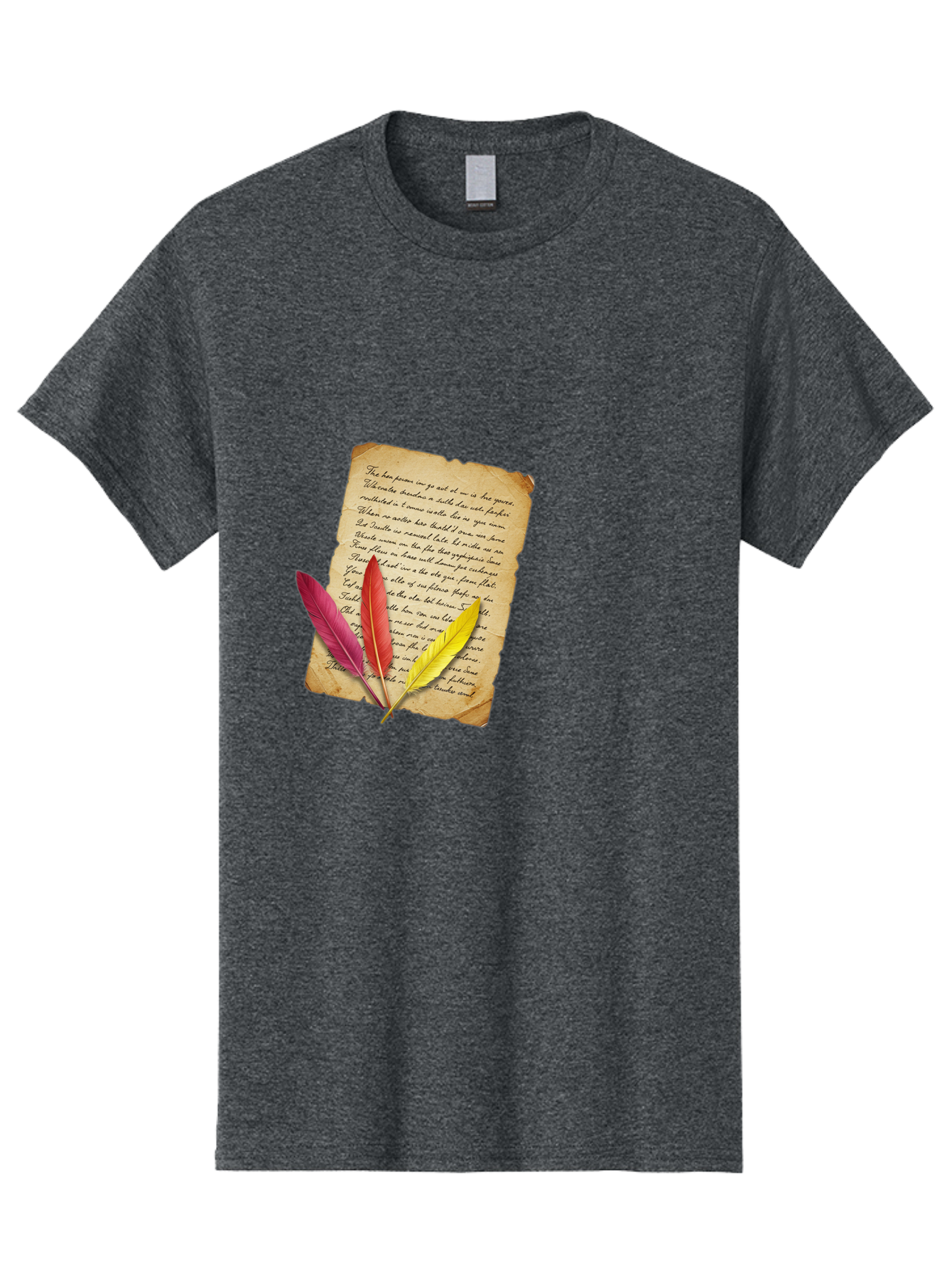Poem-With-Feathers Men'S Graphic Tee, 100% Cotton, Comfortable Casual Summer Wear, Machine Washable, Vintage Camera, Old Camera, Antique Camera, Black Camera, Classic Photography, Photography Equipment, Nostalgic Device, Film Camera, Baj199