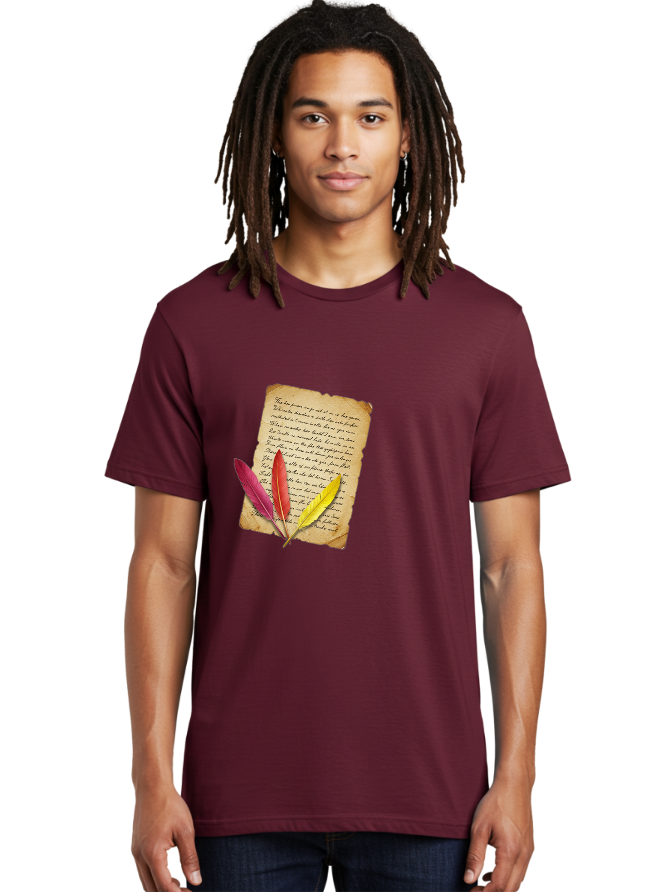 Poem-With-Feathers Men'S Graphic Tee, 100% Cotton, Comfortable Casual Summer Wear, Machine Washable, Vintage Camera, Old Camera, Antique Camera, Black Camera, Classic Photography, Photography Equipment, Nostalgic Device, Film Camera, Baj199