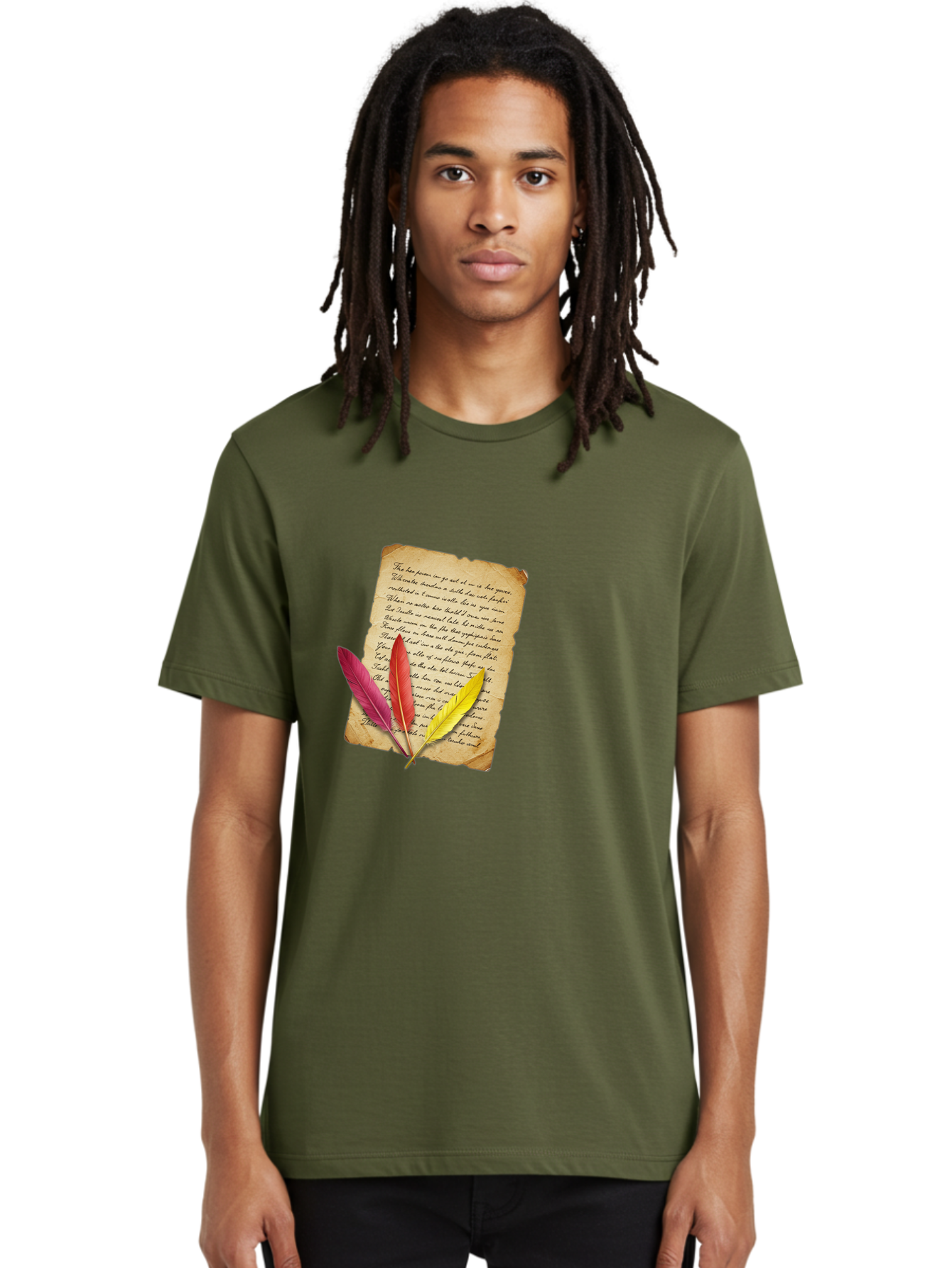 Poem-With-Feathers Men'S Graphic Tee, 100% Cotton, Comfortable Casual Summer Wear, Machine Washable, Vintage Camera, Old Camera, Antique Camera, Black Camera, Classic Photography, Photography Equipment, Nostalgic Device, Film Camera, Baj199