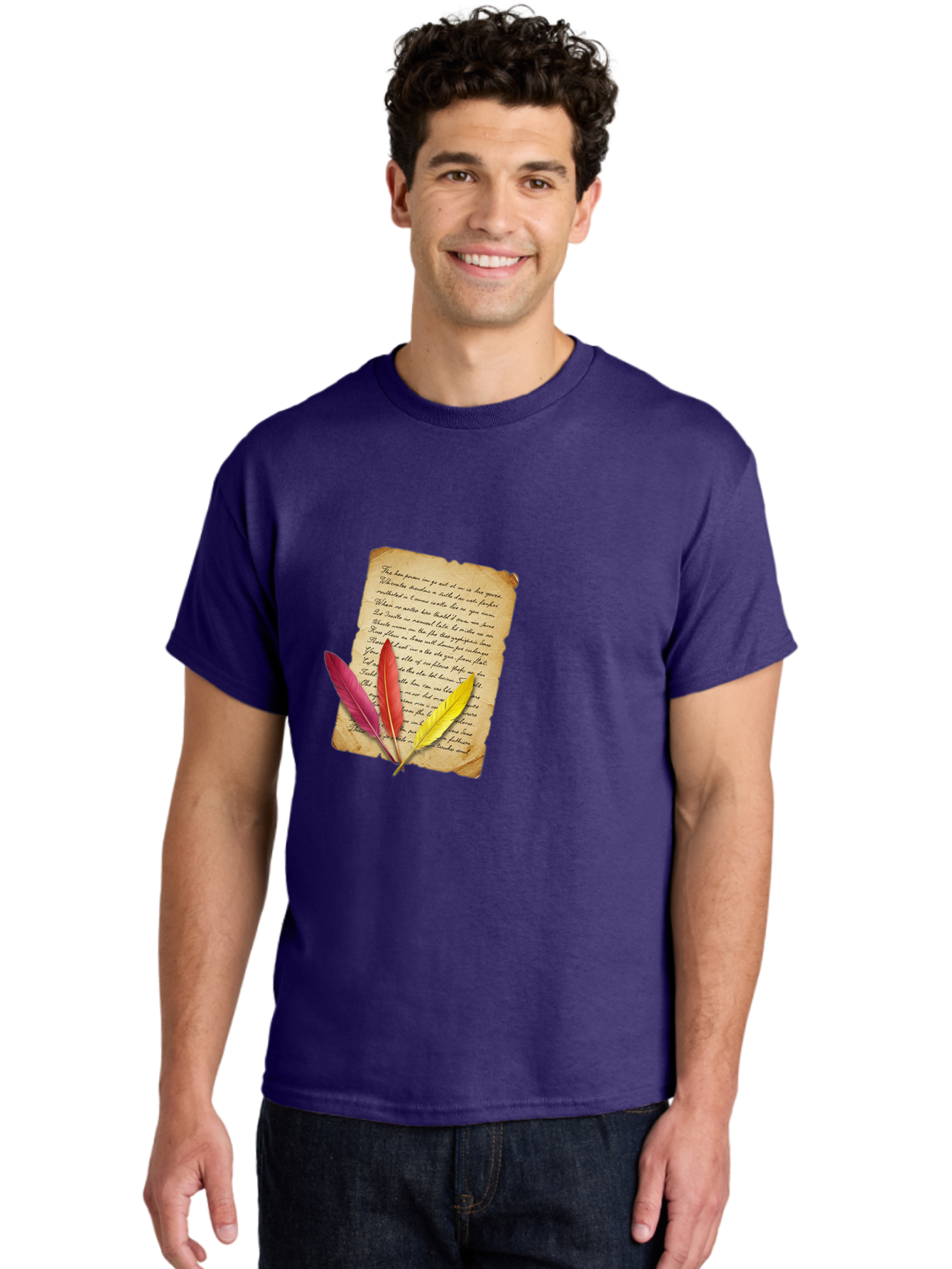 Poem-With-Feathers Men'S Graphic Tee, 100% Cotton, Comfortable Casual Summer Wear, Machine Washable, Vintage Camera, Old Camera, Antique Camera, Black Camera, Classic Photography, Photography Equipment, Nostalgic Device, Film Camera, Baj199