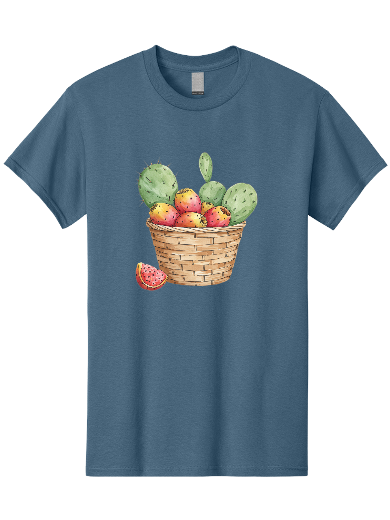 Prickly-Pears-Basket Men'S Graphic Tee, 100% Cotton, Comfortable Casual Summer Wear, Machine Washable, Vintage Camera, Old Camera, Antique Camera, Black Camera, Classic Photography, Photography Equipment, Nostalgic Device, Film Camera, Baj200