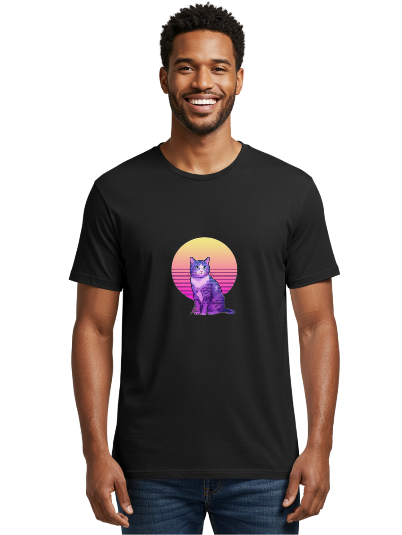 Purple-Cat Men'S Graphic Tee, 100% Cotton, Comfortable Casual Summer Wear, Machine Washable, Vintage Camera, Old Camera, Antique Camera, Black Camera, Classic Photography, Photography Equipment, Nostalgic Device, Film Camera, Camera Art Baj201