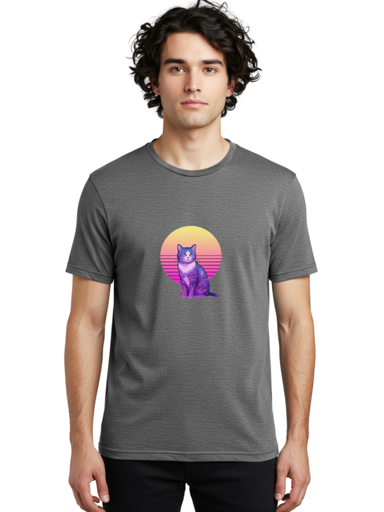 Purple-Cat Men'S Graphic Tee, 100% Cotton, Comfortable Casual Summer Wear, Machine Washable, Vintage Camera, Old Camera, Antique Camera, Black Camera, Classic Photography, Photography Equipment, Nostalgic Device, Film Camera, Camera Art Baj201
