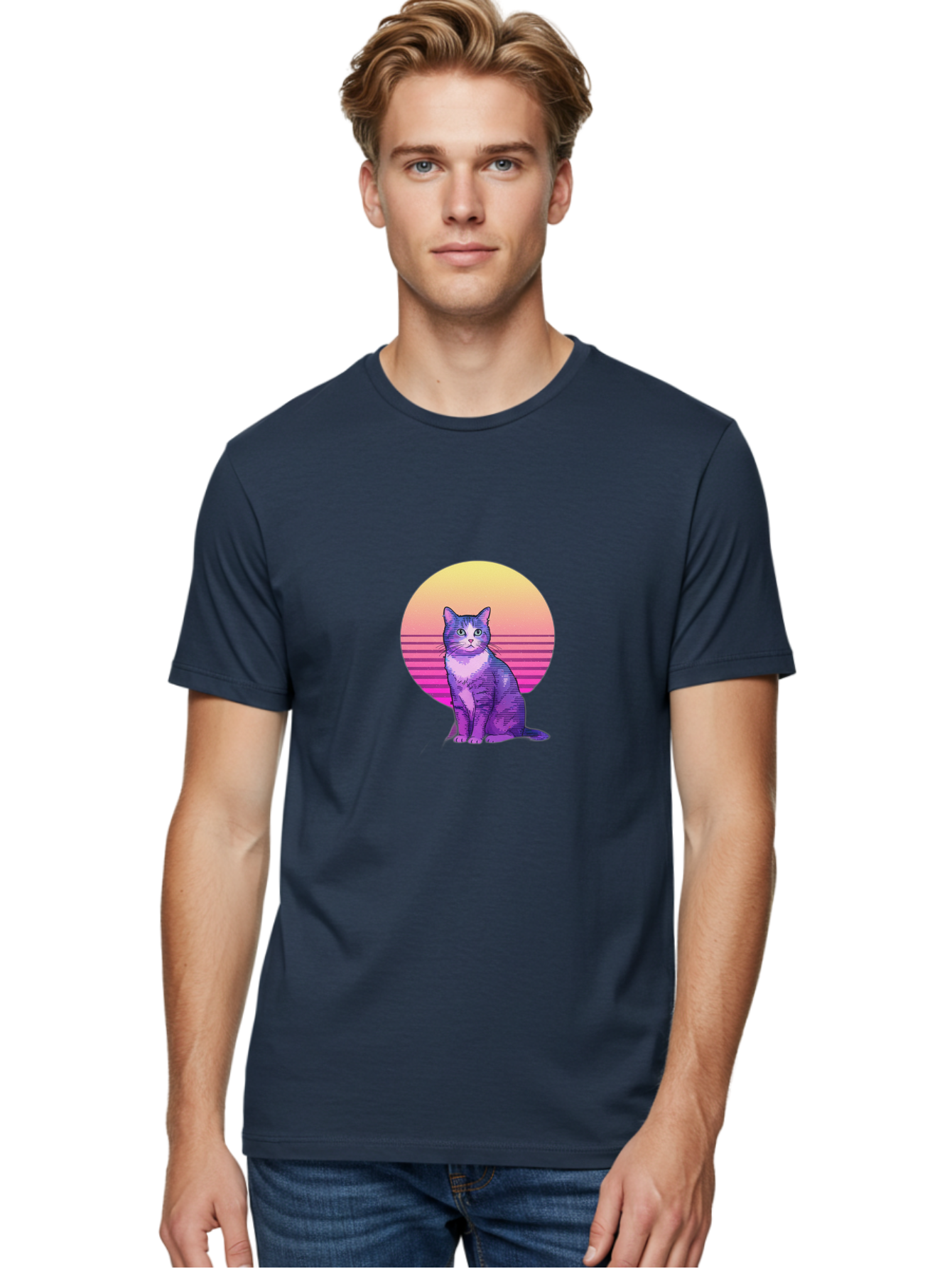 Purple-Cat Men'S Graphic Tee, 100% Cotton, Comfortable Casual Summer Wear, Machine Washable, Vintage Camera, Old Camera, Antique Camera, Black Camera, Classic Photography, Photography Equipment, Nostalgic Device, Film Camera, Camera Art Baj201