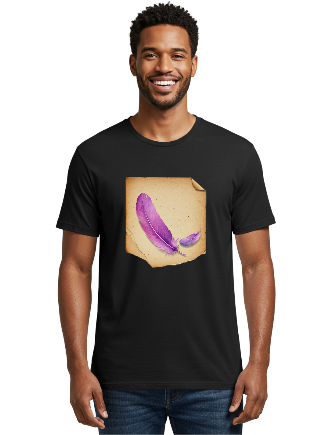 Purple-Feathers Men'S Graphic Tee, 100% Cotton, Comfortable Casual Summer Wear, Machine Washable, Vintage Camera, Old Camera, Antique Camera, Black Camera, Classic Photography, Photography Equipment, Nostalgic Device, Film Camera, Camera Art Baj202
