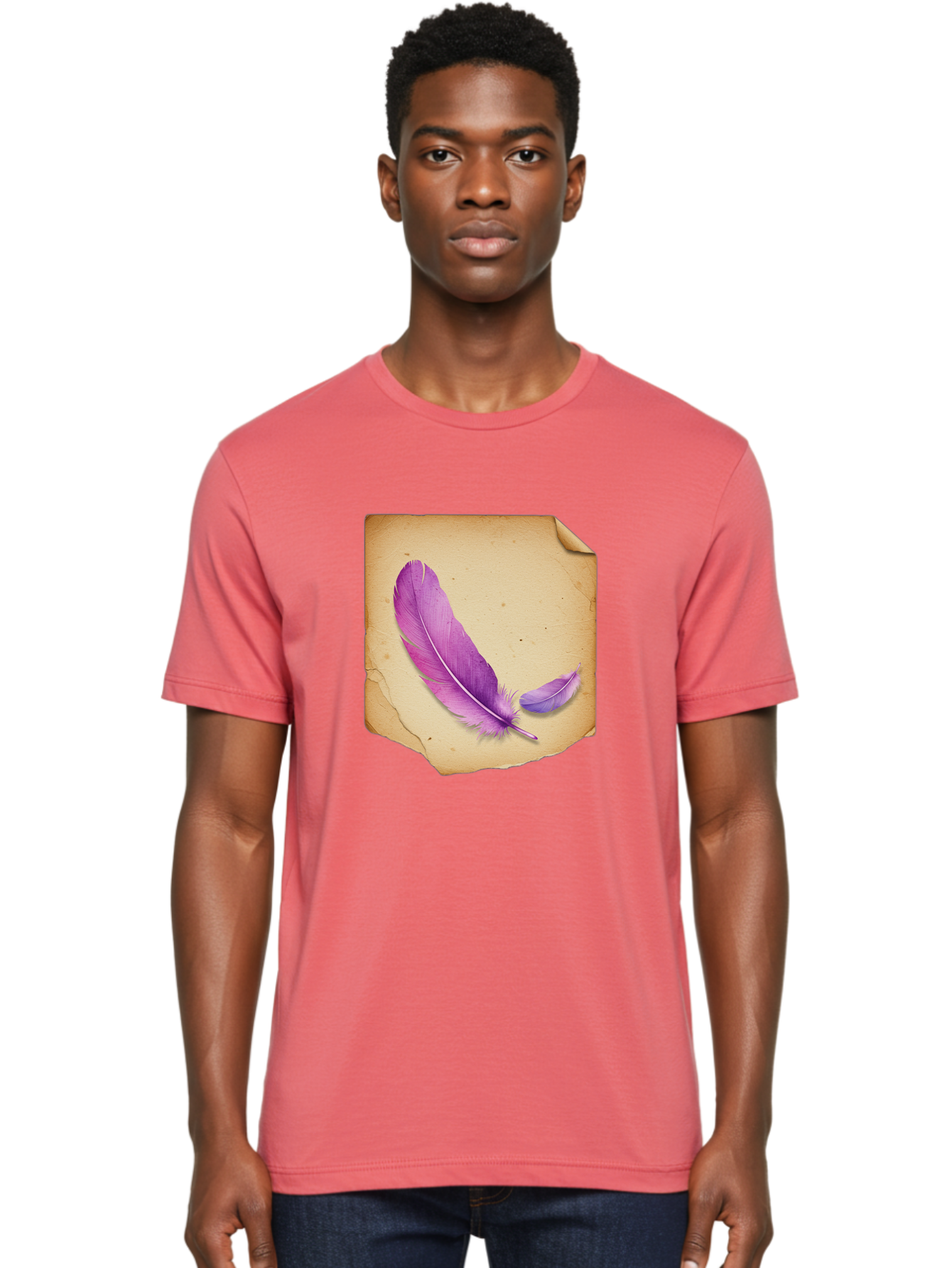 Purple-Feathers Men'S Graphic Tee, 100% Cotton, Comfortable Casual Summer Wear, Machine Washable, Vintage Camera, Old Camera, Antique Camera, Black Camera, Classic Photography, Photography Equipment, Nostalgic Device, Film Camera, Camera Art Baj202