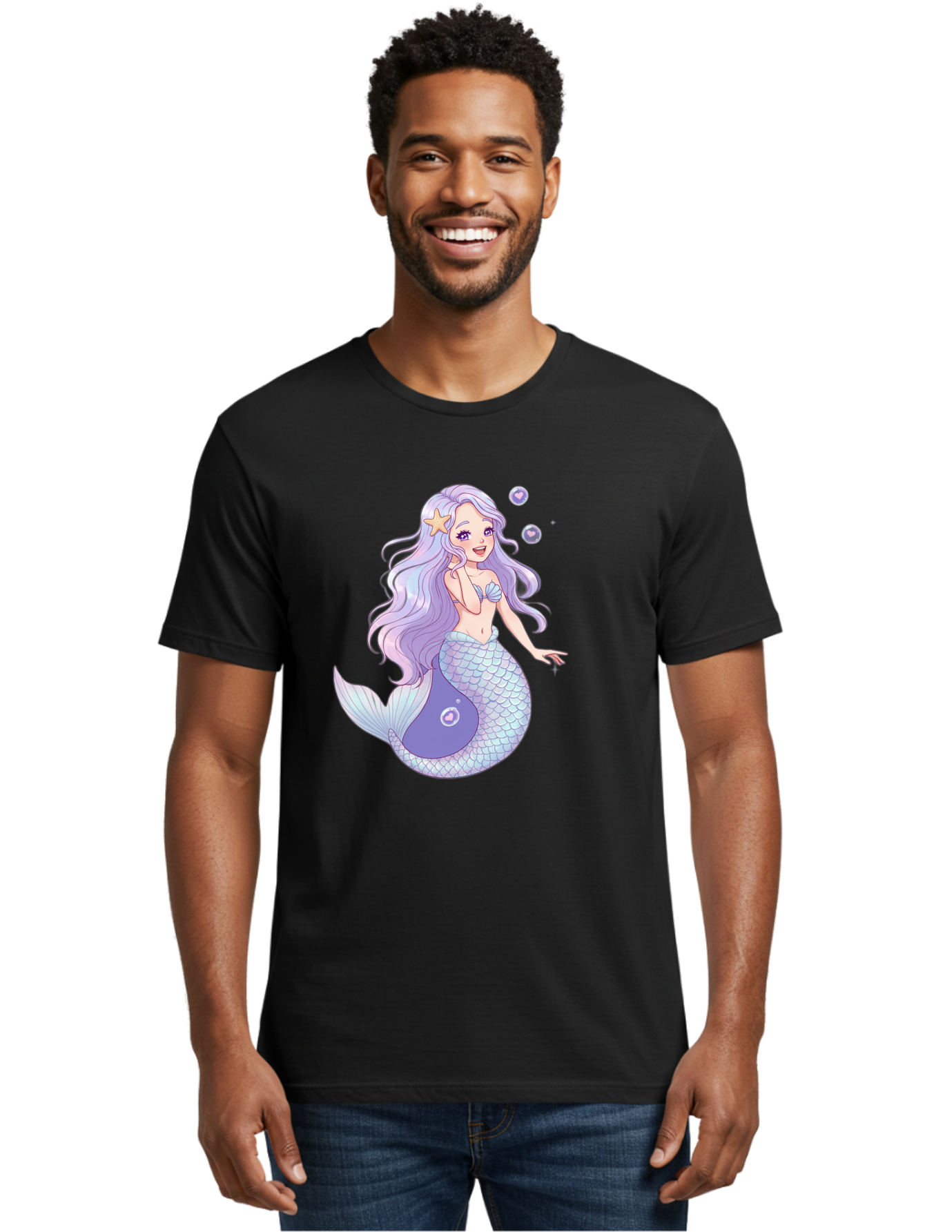 Purple-Mermaid-1 Men'S Graphic Tee, 100% Cotton, Comfortable Casual Summer Wear, Machine Washable, Vintage Camera, Old Camera, Antique Camera, Black Camera, Classic Photography, Photography Equipment, Nostalgic Device, Film Camera, Camera Art Baj203
