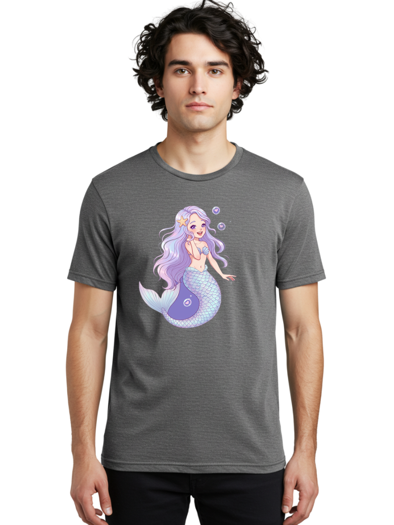 Purple-Mermaid-1 Men'S Graphic Tee, 100% Cotton, Comfortable Casual Summer Wear, Machine Washable, Vintage Camera, Old Camera, Antique Camera, Black Camera, Classic Photography, Photography Equipment, Nostalgic Device, Film Camera, Camera Art Baj203