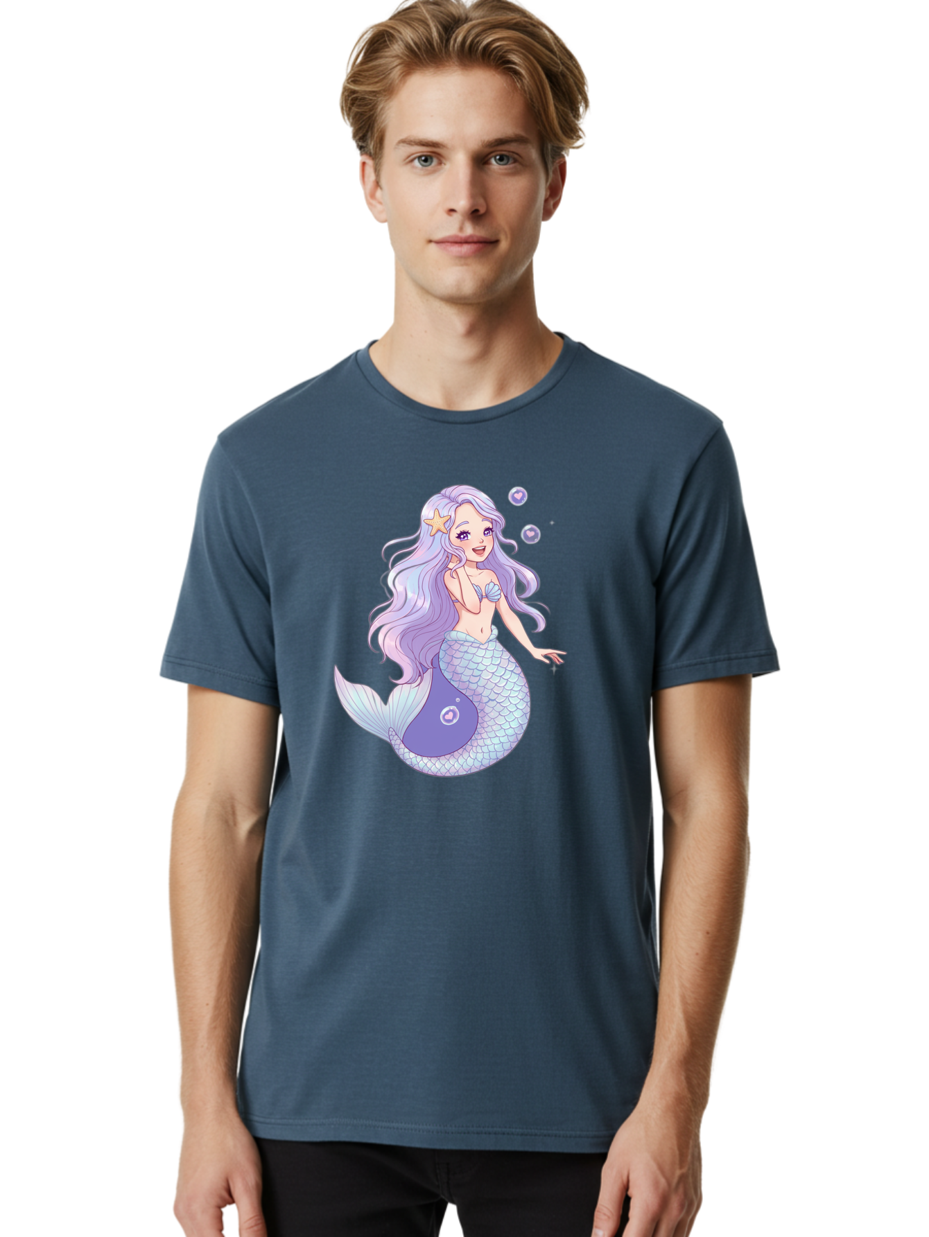 Purple-Mermaid-1 Men'S Graphic Tee, 100% Cotton, Comfortable Casual Summer Wear, Machine Washable, Vintage Camera, Old Camera, Antique Camera, Black Camera, Classic Photography, Photography Equipment, Nostalgic Device, Film Camera, Camera Art Baj203