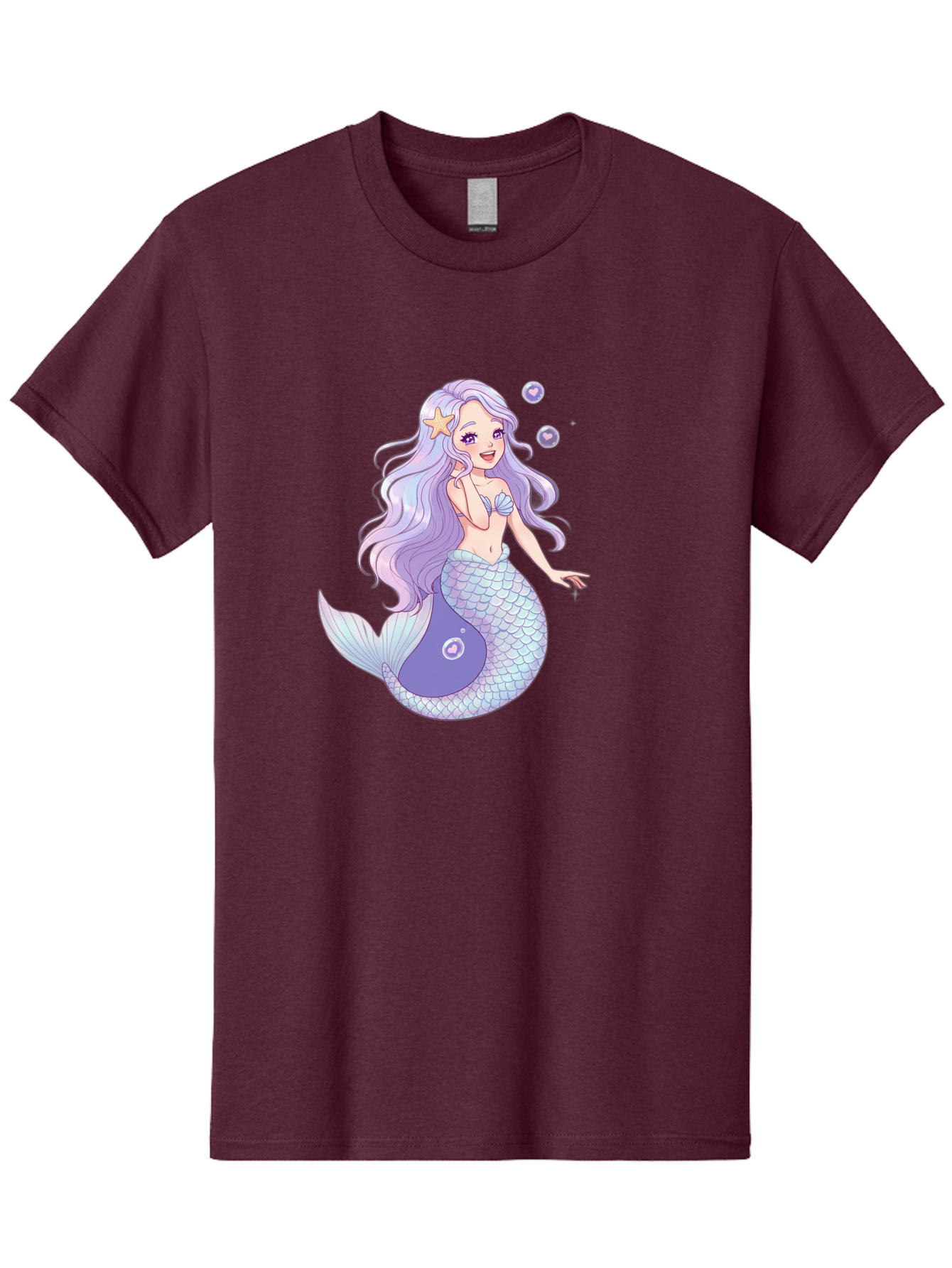Purple-Mermaid-1 Men'S Graphic Tee, 100% Cotton, Comfortable Casual Summer Wear, Machine Washable, Vintage Camera, Old Camera, Antique Camera, Black Camera, Classic Photography, Photography Equipment, Nostalgic Device, Film Camera, Camera Art Baj203