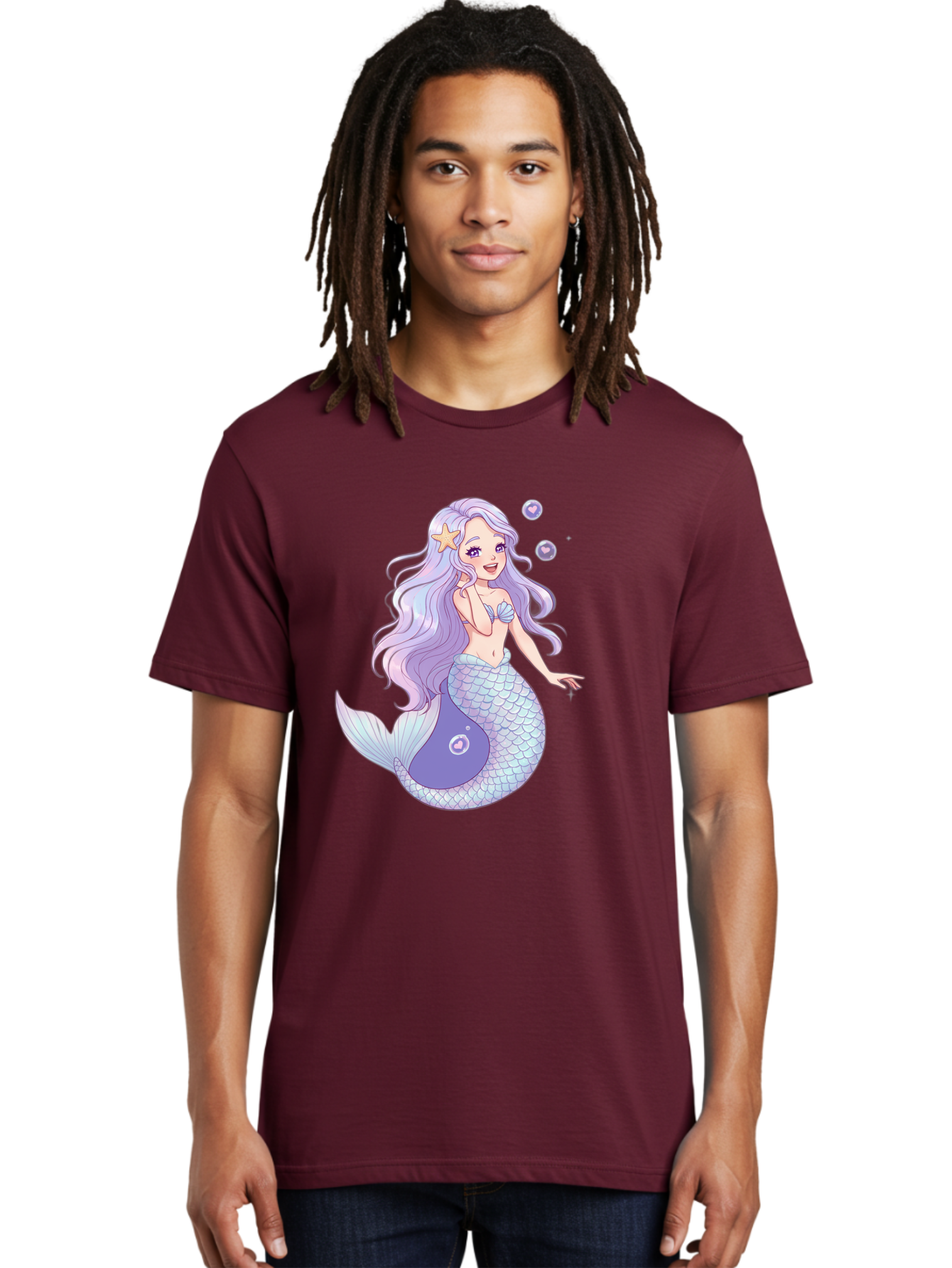Purple-Mermaid-1 Men'S Graphic Tee, 100% Cotton, Comfortable Casual Summer Wear, Machine Washable, Vintage Camera, Old Camera, Antique Camera, Black Camera, Classic Photography, Photography Equipment, Nostalgic Device, Film Camera, Camera Art Baj203