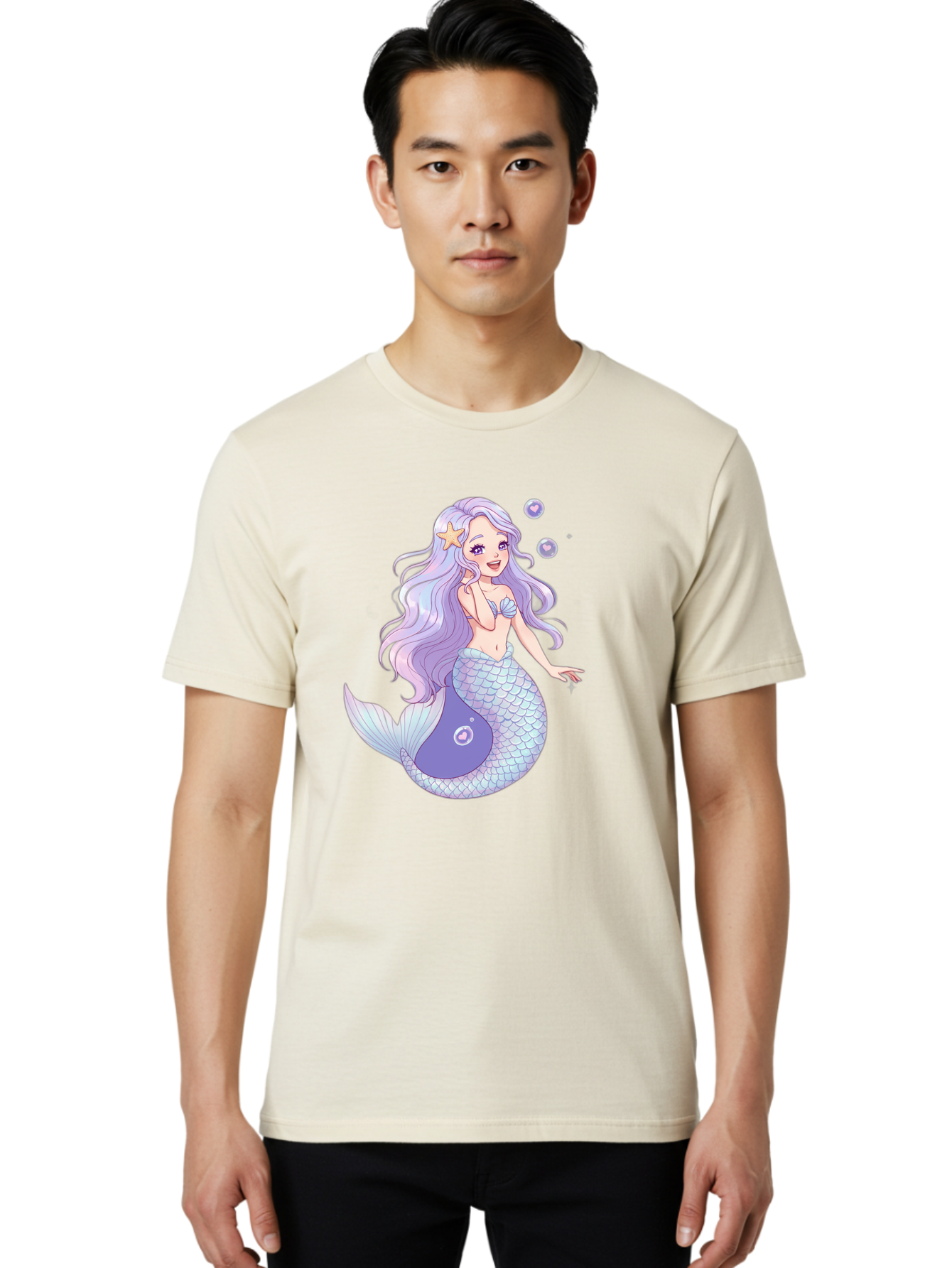 Purple-Mermaid-1 Men'S Graphic Tee, 100% Cotton, Comfortable Casual Summer Wear, Machine Washable, Vintage Camera, Old Camera, Antique Camera, Black Camera, Classic Photography, Photography Equipment, Nostalgic Device, Film Camera, Camera Art Baj203
