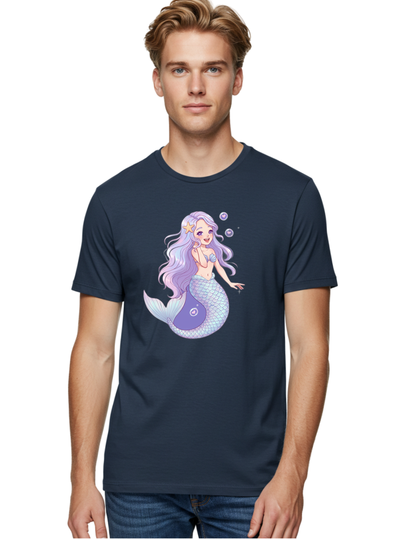 Purple-Mermaid-1 Men'S Graphic Tee, 100% Cotton, Comfortable Casual Summer Wear, Machine Washable, Vintage Camera, Old Camera, Antique Camera, Black Camera, Classic Photography, Photography Equipment, Nostalgic Device, Film Camera, Camera Art Baj203