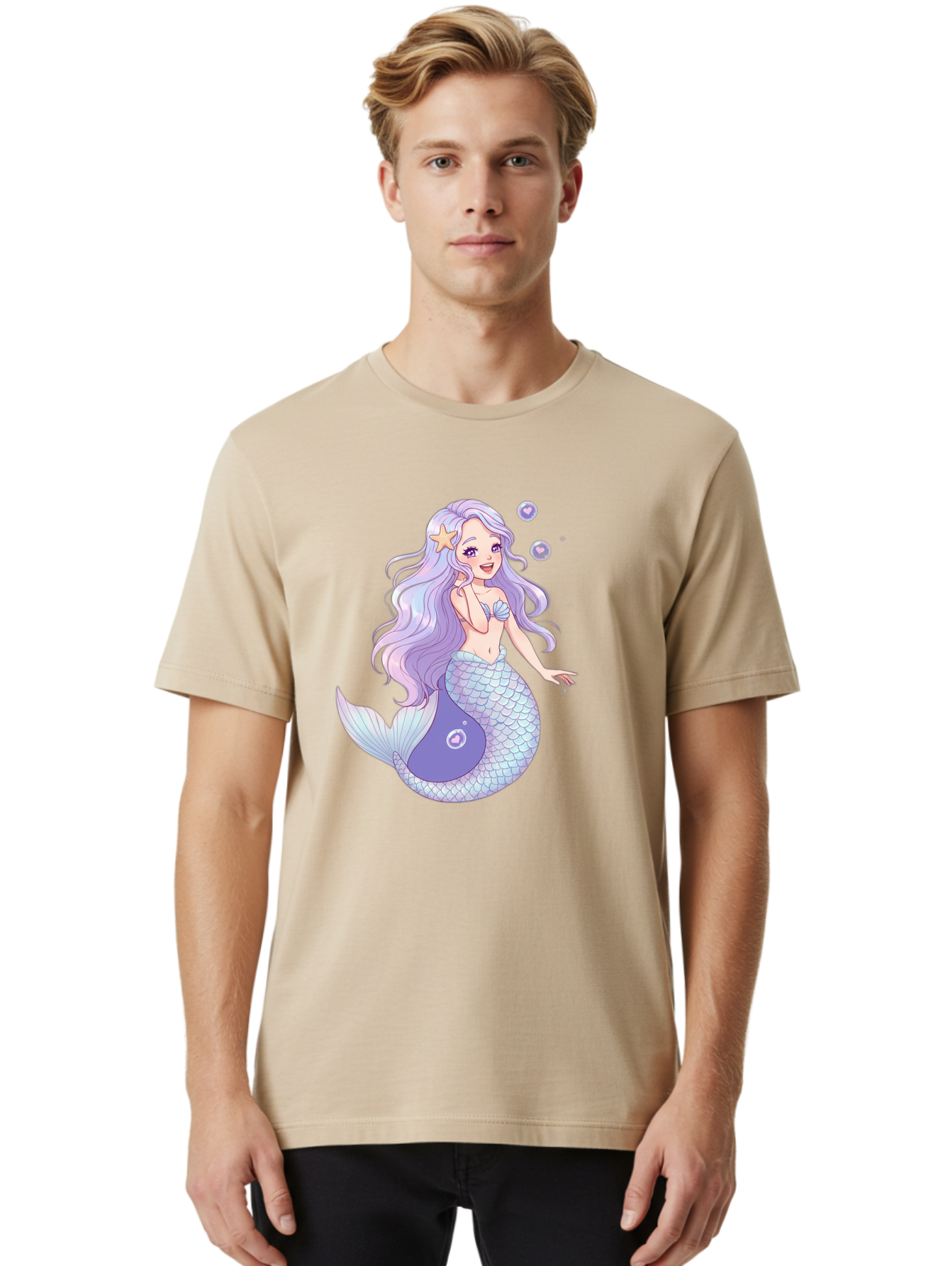 Purple-Mermaid-1 Men'S Graphic Tee, 100% Cotton, Comfortable Casual Summer Wear, Machine Washable, Vintage Camera, Old Camera, Antique Camera, Black Camera, Classic Photography, Photography Equipment, Nostalgic Device, Film Camera, Camera Art Baj203