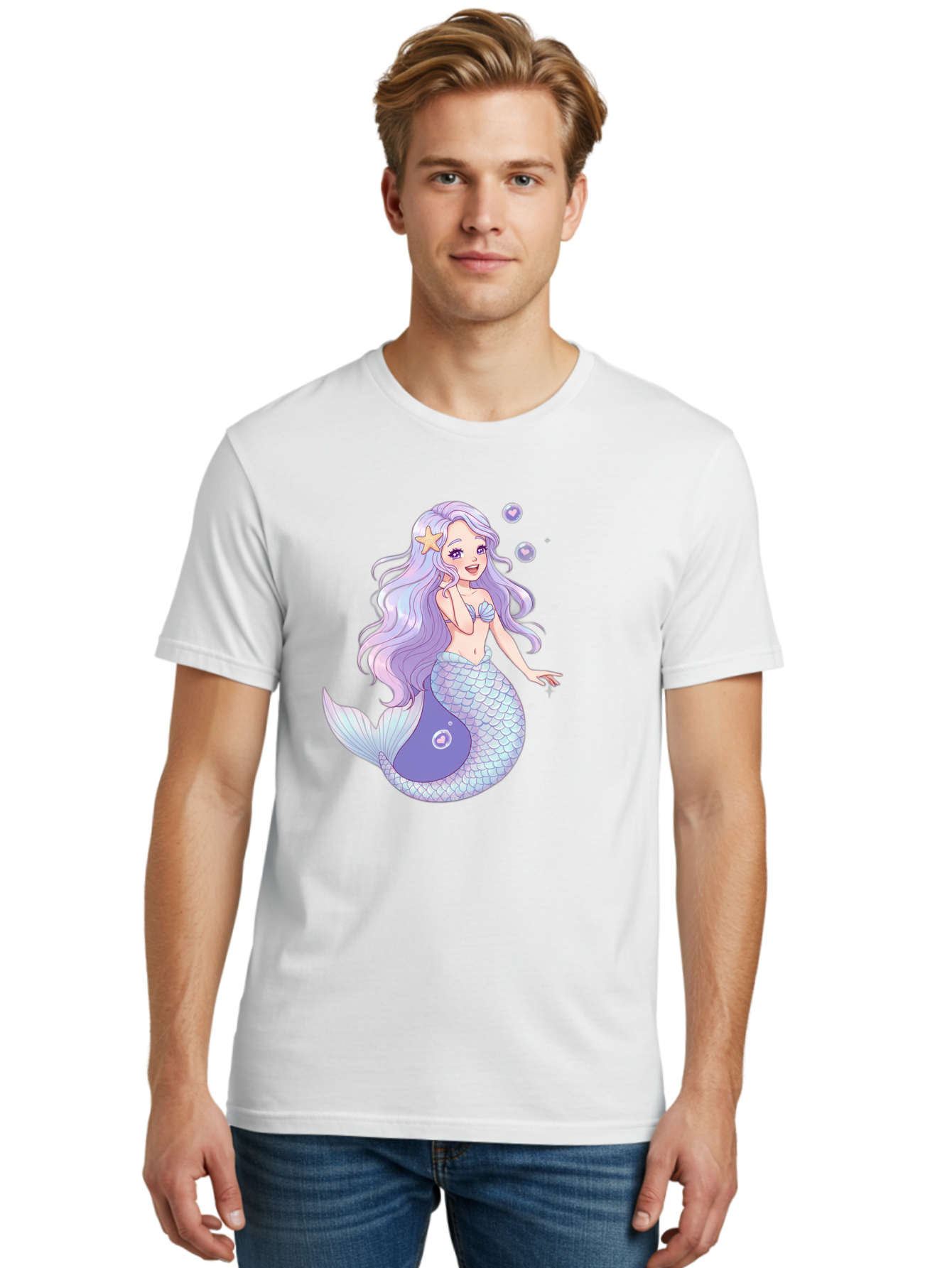 Purple-Mermaid-1 Men'S Graphic Tee, 100% Cotton, Comfortable Casual Summer Wear, Machine Washable, Vintage Camera, Old Camera, Antique Camera, Black Camera, Classic Photography, Photography Equipment, Nostalgic Device, Film Camera, Camera Art Baj203
