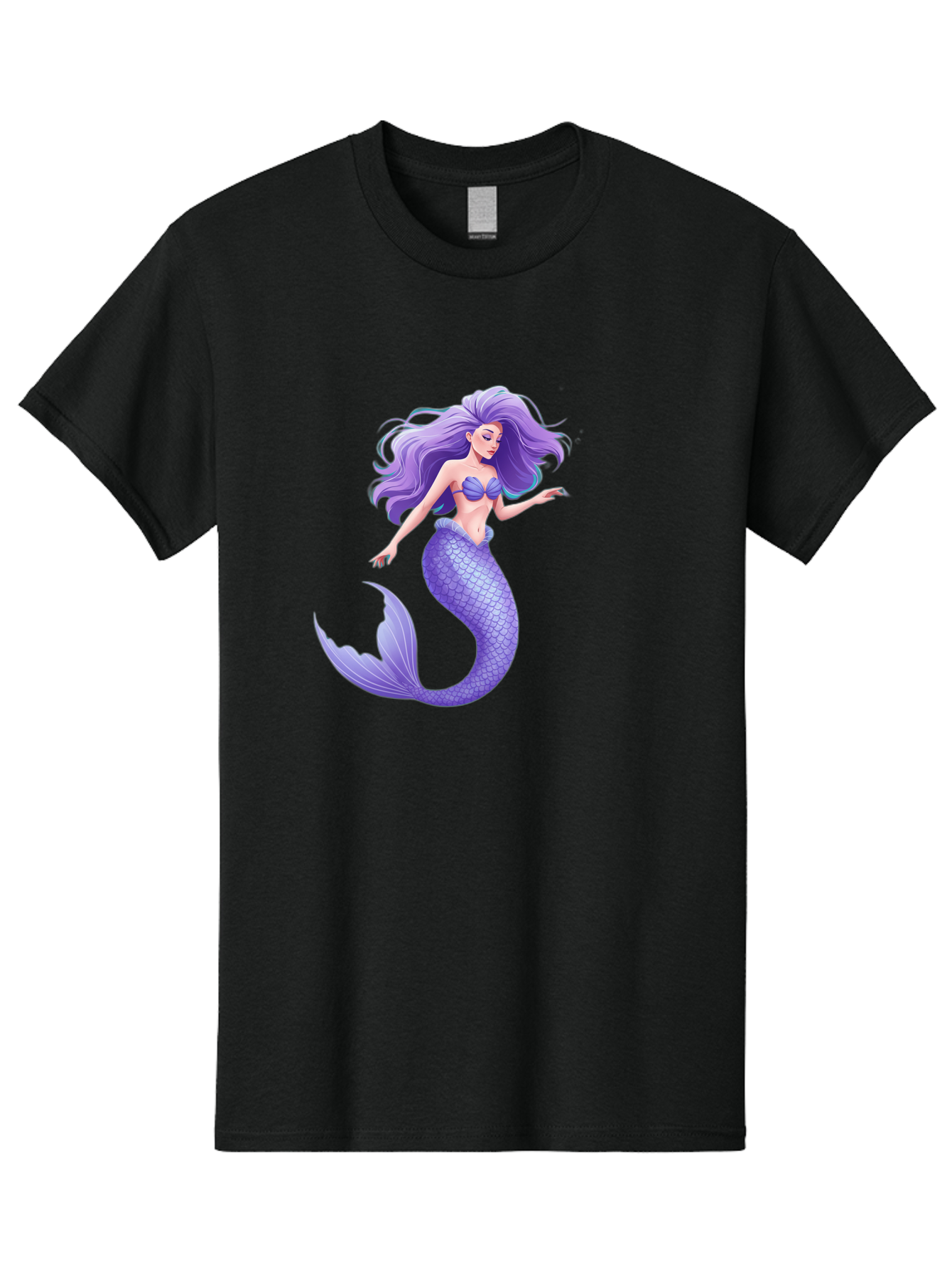 Purple-Mermaid-2 Men'S Graphic Tee, 100% Cotton, Comfortable Casual Summer Wear, Machine Washable, Vintage Camera, Old Camera, Antique Camera, Black Camera, Classic Photography, Photography Equipment, Nostalgic Device, Film Camera, Camera Art Baj204