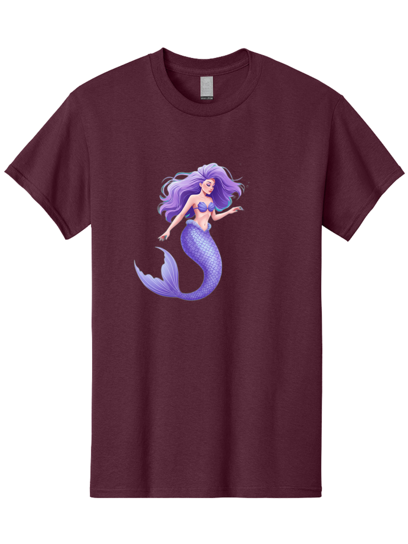 Purple-Mermaid-2 Men'S Graphic Tee, 100% Cotton, Comfortable Casual Summer Wear, Machine Washable, Vintage Camera, Old Camera, Antique Camera, Black Camera, Classic Photography, Photography Equipment, Nostalgic Device, Film Camera, Camera Art Baj204