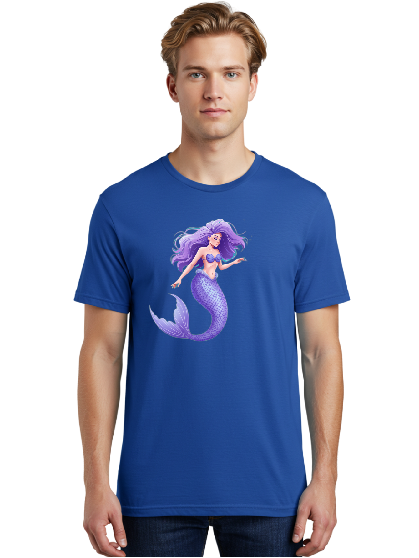 Purple-Mermaid-2 Men'S Graphic Tee, 100% Cotton, Comfortable Casual Summer Wear, Machine Washable, Vintage Camera, Old Camera, Antique Camera, Black Camera, Classic Photography, Photography Equipment, Nostalgic Device, Film Camera, Camera Art Baj204