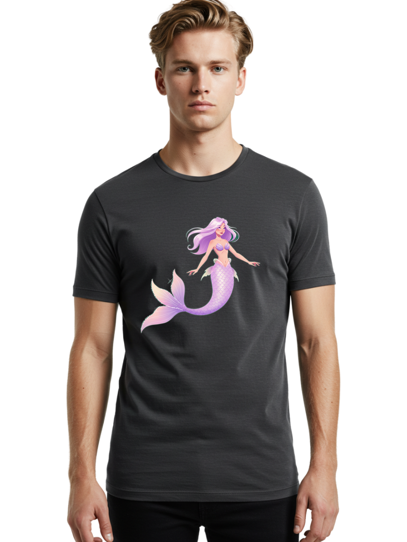 Purple-Mermaid Men'S Graphic Tee, 100% Cotton, Comfortable Casual Summer Wear, Machine Washable, Vintage Camera, Old Camera, Antique Camera, Black Camera, Classic Photography, Photography Equipment, Nostalgic Device, Film Camera, Camera Art Baj205