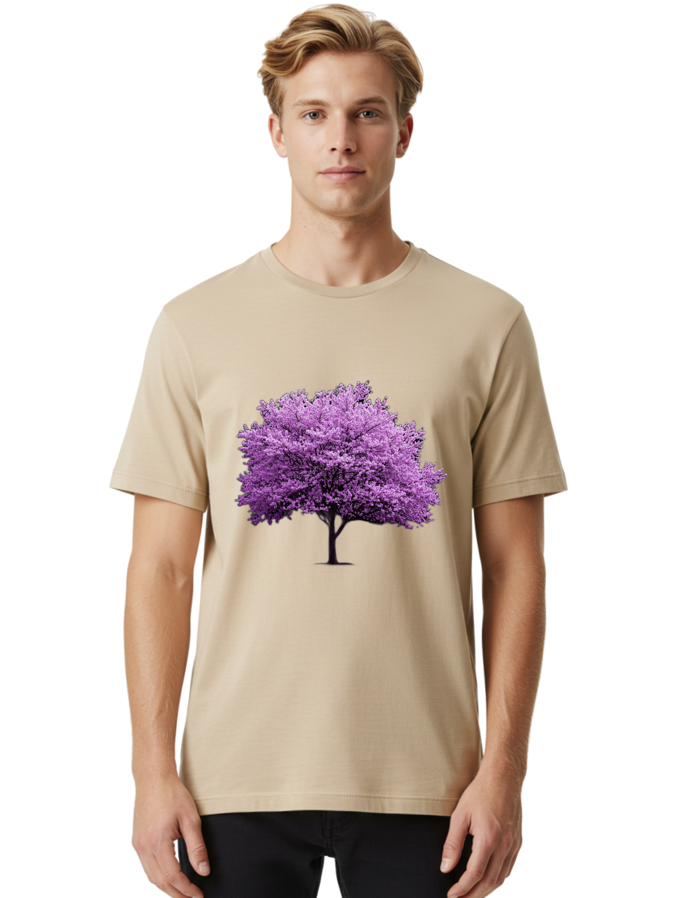 Purple-Tree-1 Men'S Graphic Tee, 100% Cotton, Comfortable Casual Summer Wear, Machine Washable, Vintage Camera, Old Camera, Antique Camera, Black Camera, Classic Photography, Photography Equipment, Nostalgic Device, Film Camera, Camera Art Baj208