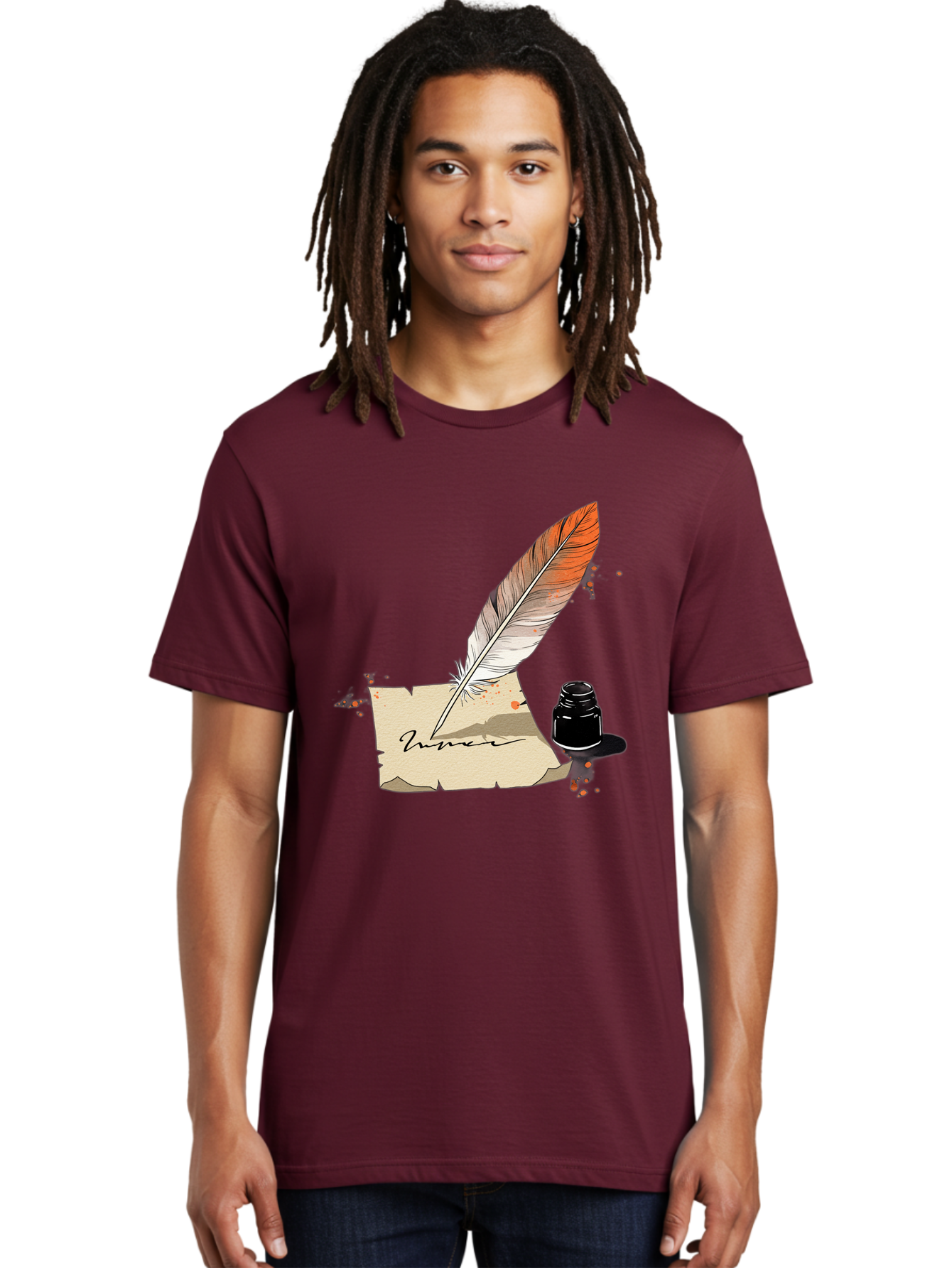Quill-And-Ink Men'S Graphic Tee, 100% Cotton, Comfortable Casual Summer Wear, Machine Washable, Vintage Camera, Old Camera, Antique Camera, Black Camera, Classic Photography, Photography Equipment, Nostalgic Device, Film Camera, Camera Art Baj210