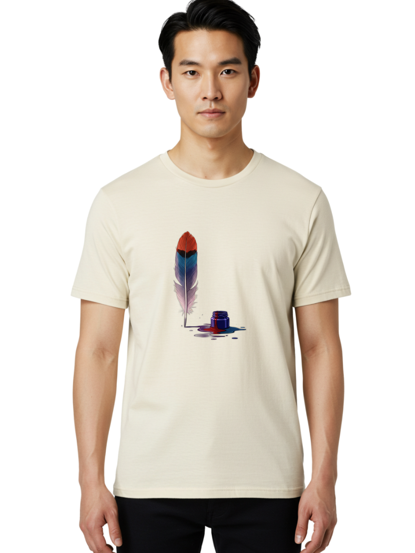 Quill-And-Inkwell Men'S Graphic Tee, 100% Cotton, Comfortable Casual Summer Wear, Machine Washable, Vintage Camera, Old Camera, Antique Camera, Black Camera, Classic Photography, Photography Equipment, Nostalgic Device, Film Camera, Camera Art Baj211