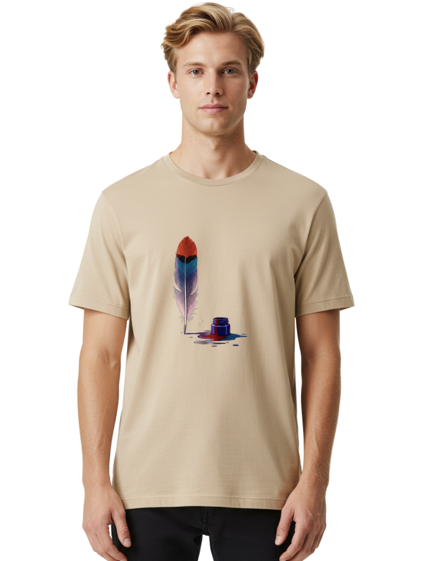 Quill-And-Inkwell Men'S Graphic Tee, 100% Cotton, Comfortable Casual Summer Wear, Machine Washable, Vintage Camera, Old Camera, Antique Camera, Black Camera, Classic Photography, Photography Equipment, Nostalgic Device, Film Camera, Camera Art Baj211