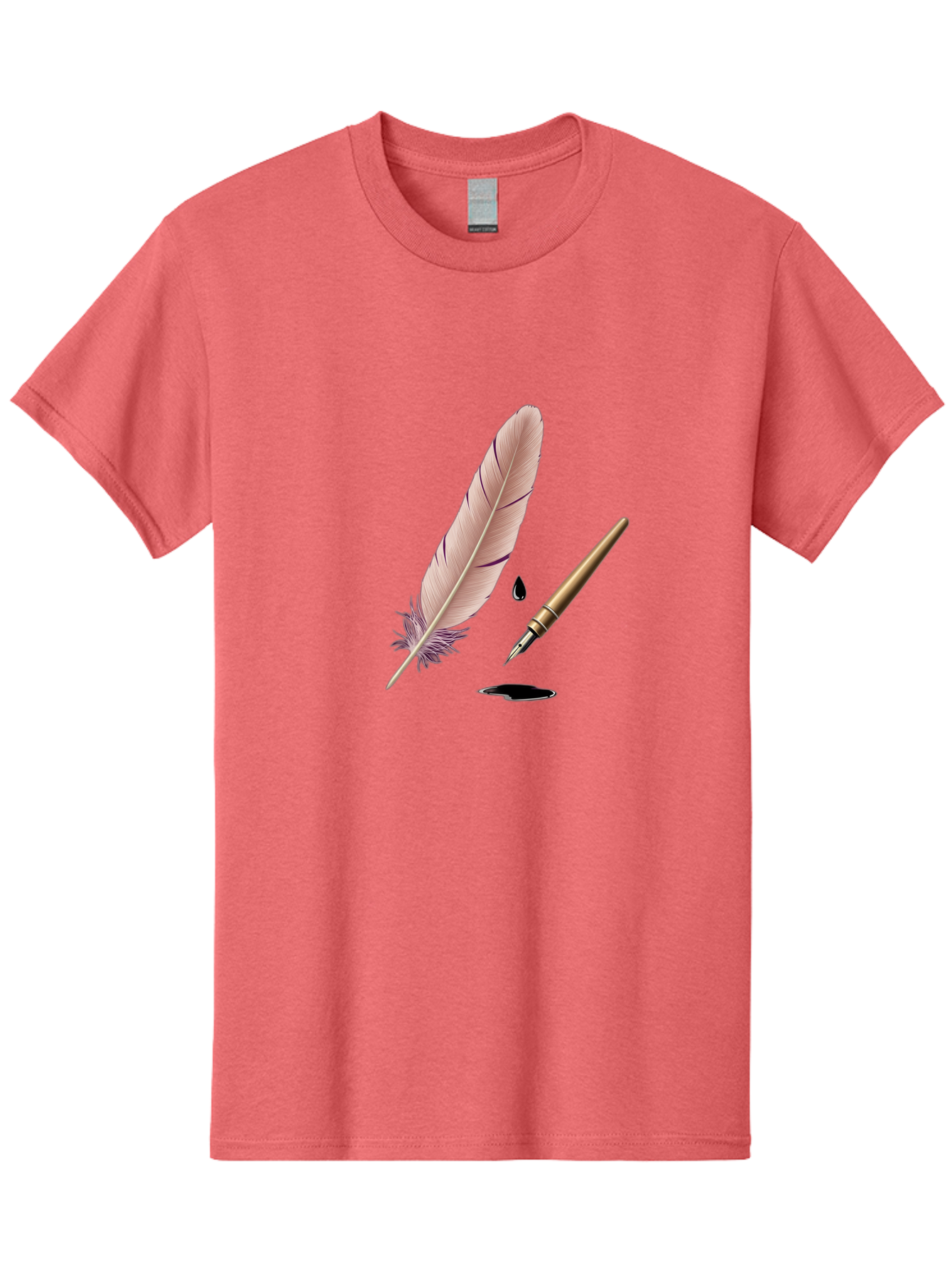 Quill-Pen-1 Men'S Graphic Tee, 100% Cotton, Comfortable Casual Summer Wear, Machine Washable, Vintage Camera, Old Camera, Antique Camera, Black Camera, Classic Photography, Photography Equipment, Nostalgic Device, Film Camera, Camera Art Baj212