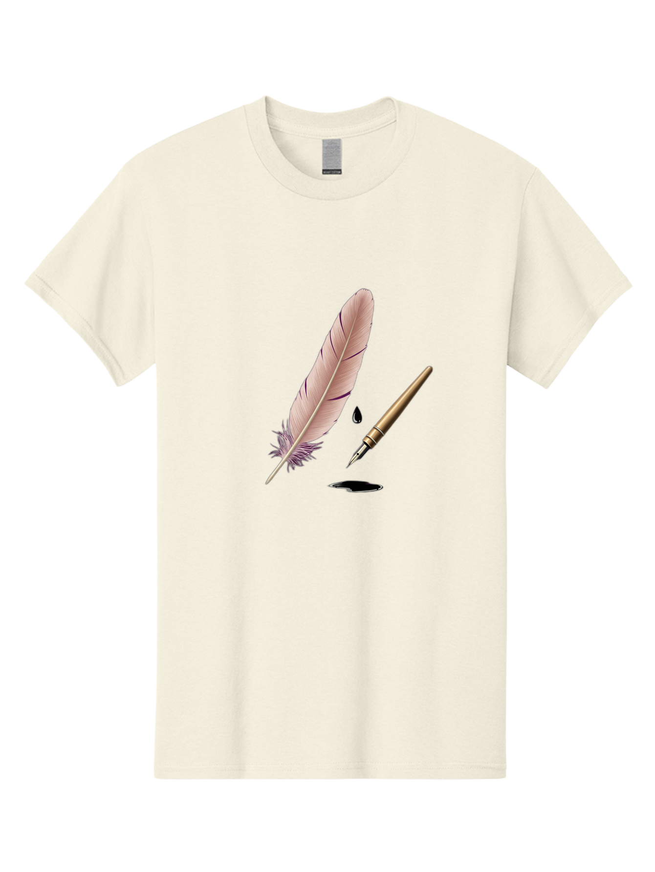 Quill-Pen-1 Men'S Graphic Tee, 100% Cotton, Comfortable Casual Summer Wear, Machine Washable, Vintage Camera, Old Camera, Antique Camera, Black Camera, Classic Photography, Photography Equipment, Nostalgic Device, Film Camera, Camera Art Baj212