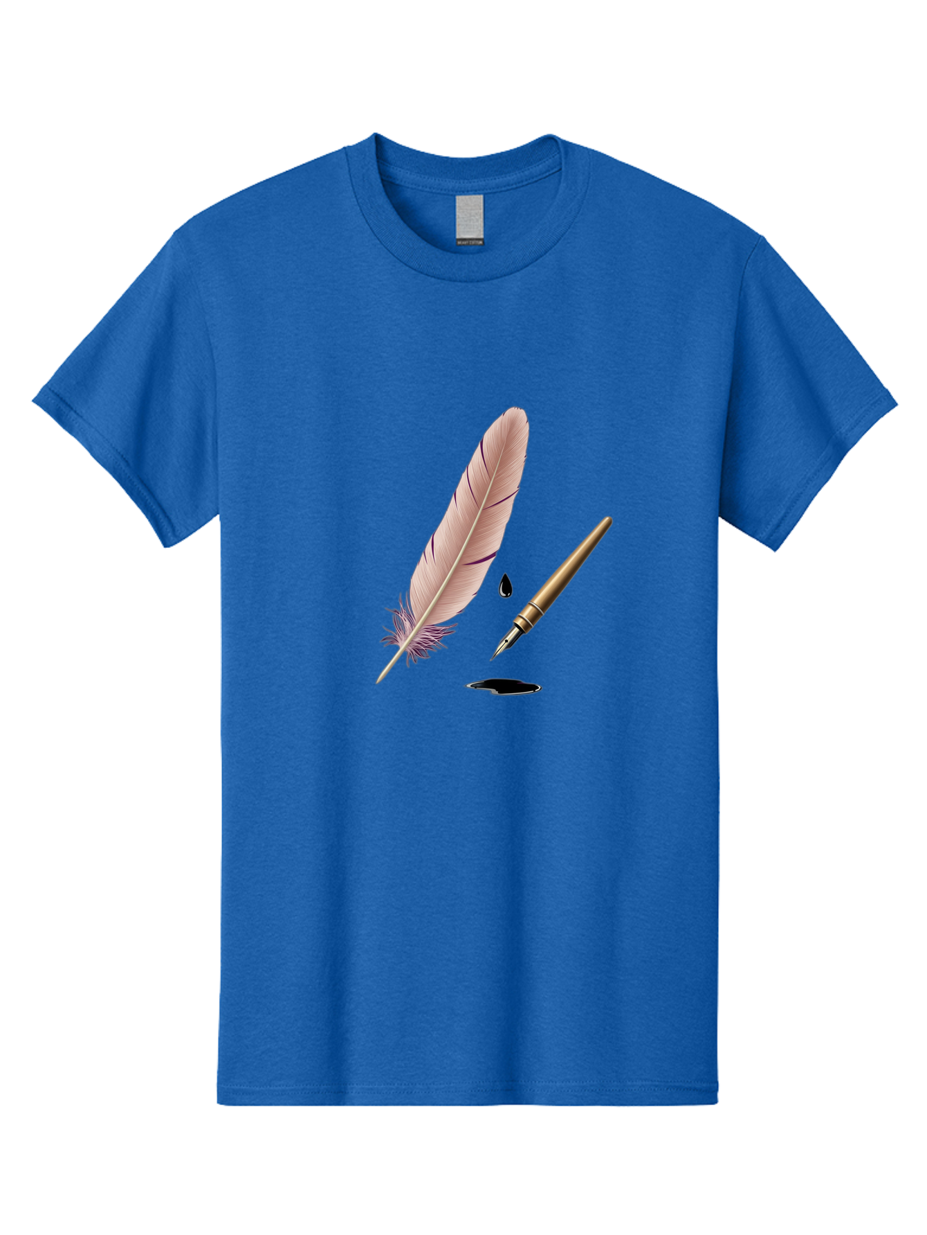 Quill-Pen-1 Men'S Graphic Tee, 100% Cotton, Comfortable Casual Summer Wear, Machine Washable, Vintage Camera, Old Camera, Antique Camera, Black Camera, Classic Photography, Photography Equipment, Nostalgic Device, Film Camera, Camera Art Baj212