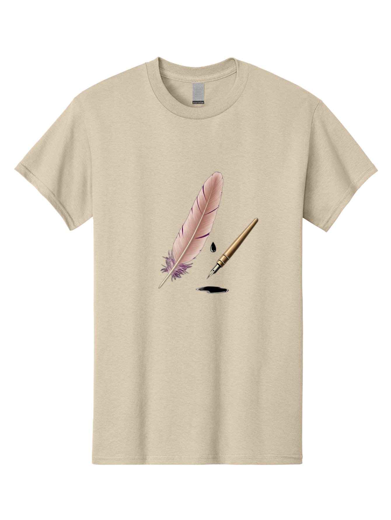 Quill-Pen-1 Men'S Graphic Tee, 100% Cotton, Comfortable Casual Summer Wear, Machine Washable, Vintage Camera, Old Camera, Antique Camera, Black Camera, Classic Photography, Photography Equipment, Nostalgic Device, Film Camera, Camera Art Baj212