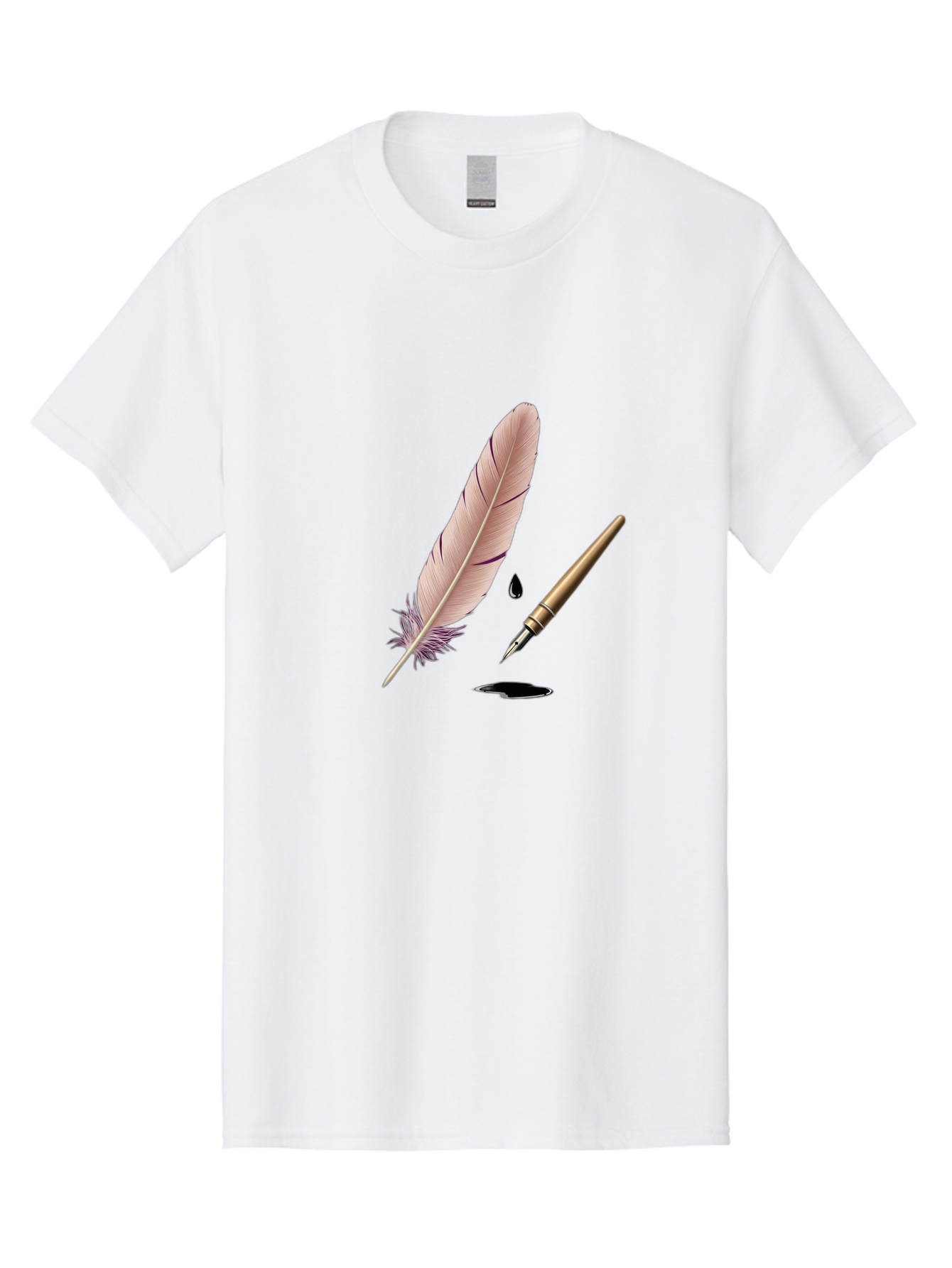 Quill-Pen-1 Men'S Graphic Tee, 100% Cotton, Comfortable Casual Summer Wear, Machine Washable, Vintage Camera, Old Camera, Antique Camera, Black Camera, Classic Photography, Photography Equipment, Nostalgic Device, Film Camera, Camera Art Baj212