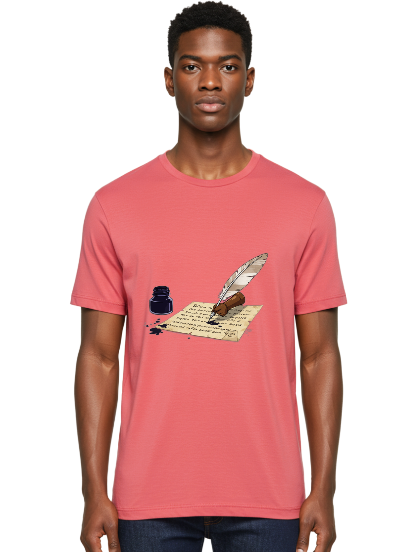 Quill-Pen-And-Ink Men'S Graphic Tee, 100% Cotton, Comfortable Casual Summer Wear, Machine Washable, Vintage Camera, Old Camera, Antique Camera, Black Camera, Classic Photography, Photography Equipment, Nostalgic Device, Film Camera, Camera Art Baj213