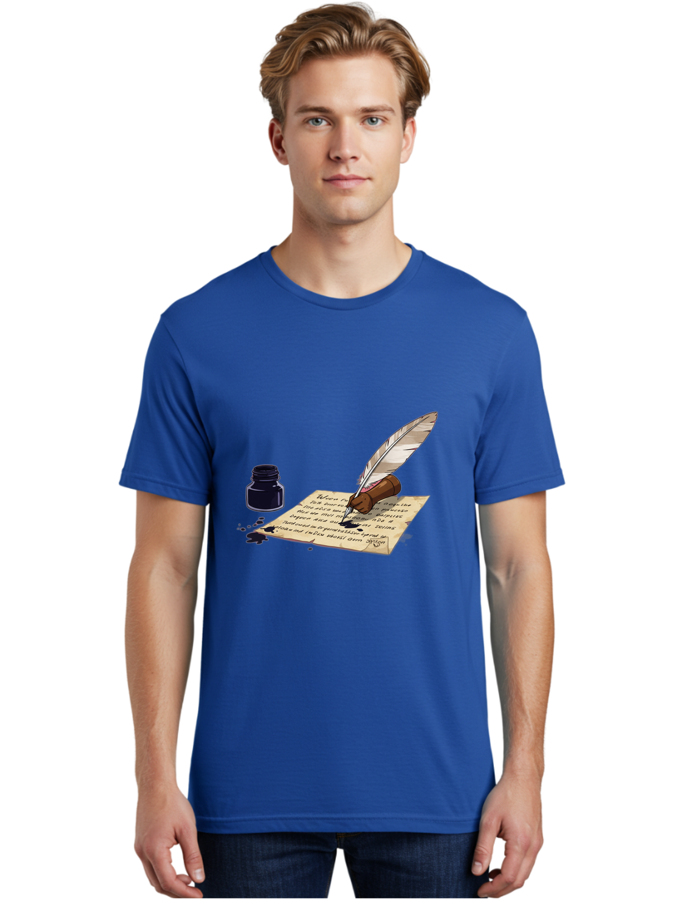 Quill-Pen-And-Ink Men'S Graphic Tee, 100% Cotton, Comfortable Casual Summer Wear, Machine Washable, Vintage Camera, Old Camera, Antique Camera, Black Camera, Classic Photography, Photography Equipment, Nostalgic Device, Film Camera, Camera Art Baj213