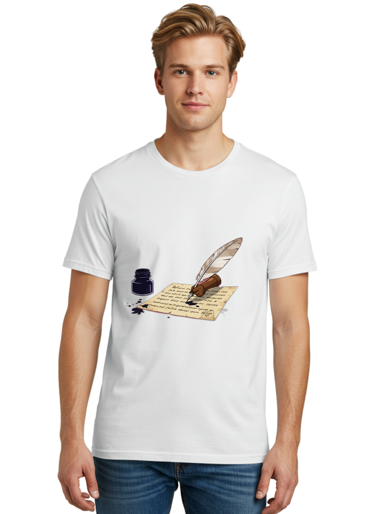 Quill-Pen-And-Ink Men'S Graphic Tee, 100% Cotton, Comfortable Casual Summer Wear, Machine Washable, Vintage Camera, Old Camera, Antique Camera, Black Camera, Classic Photography, Photography Equipment, Nostalgic Device, Film Camera, Camera Art Baj213
