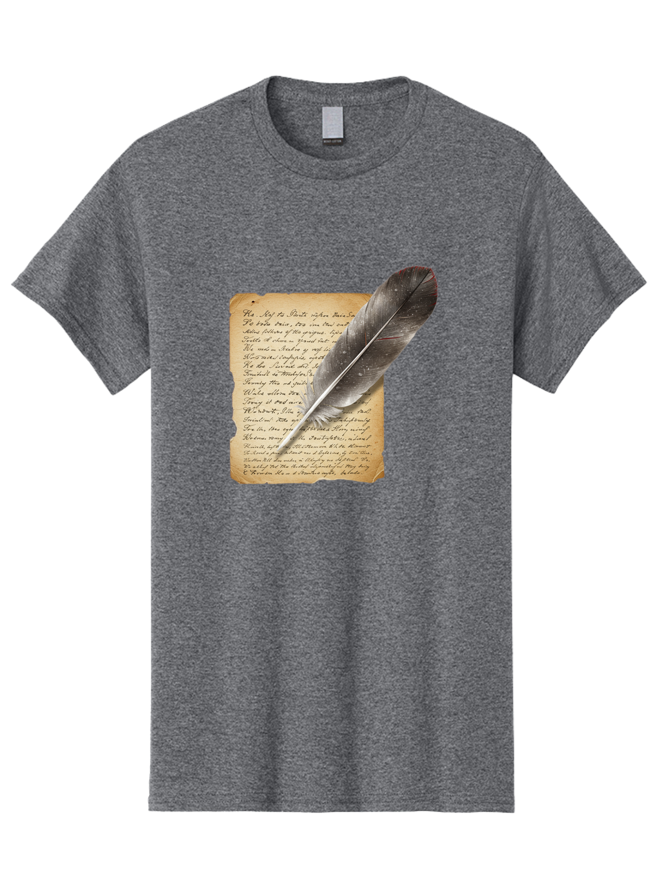 Quill-Pen-On-Parchment Men'S Graphic Tee, 100% Cotton, Comfortable Casual Summer Wear, Machine Washable, Vintage Camera, Old Camera, Antique Camera, Black Camera, Classic Photography, Photography Equipment, Nostalgic Device, Film Camera, Baj214