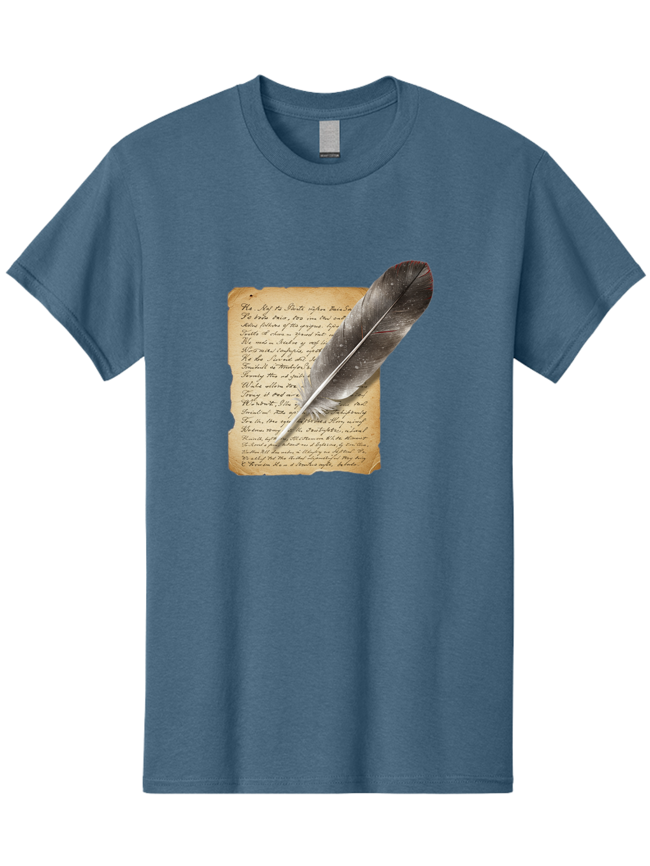 Quill-Pen-On-Parchment Men'S Graphic Tee, 100% Cotton, Comfortable Casual Summer Wear, Machine Washable, Vintage Camera, Old Camera, Antique Camera, Black Camera, Classic Photography, Photography Equipment, Nostalgic Device, Film Camera, Baj214