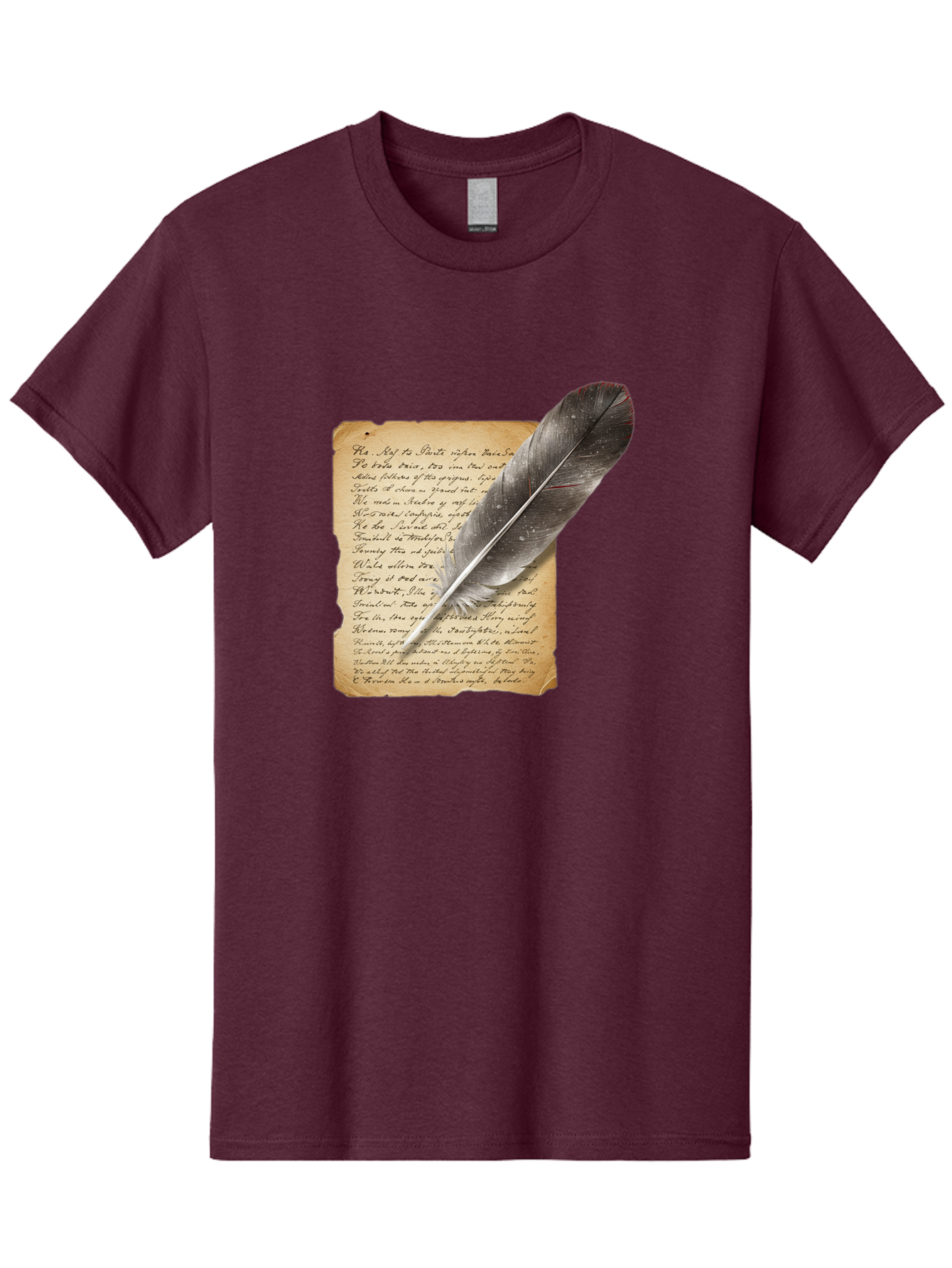 Quill-Pen-On-Parchment Men'S Graphic Tee, 100% Cotton, Comfortable Casual Summer Wear, Machine Washable, Vintage Camera, Old Camera, Antique Camera, Black Camera, Classic Photography, Photography Equipment, Nostalgic Device, Film Camera, Baj214