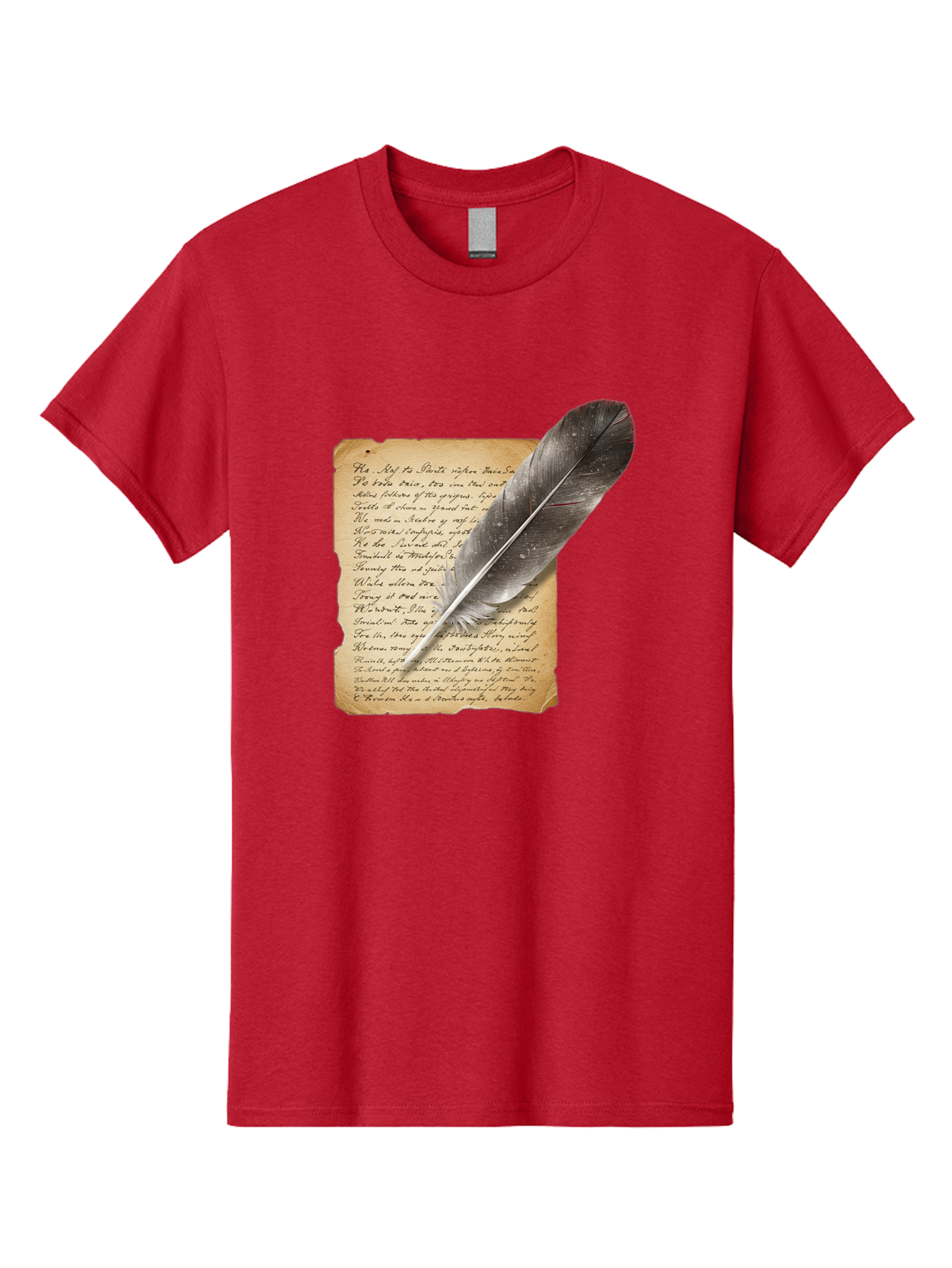 Quill-Pen-On-Parchment Men'S Graphic Tee, 100% Cotton, Comfortable Casual Summer Wear, Machine Washable, Vintage Camera, Old Camera, Antique Camera, Black Camera, Classic Photography, Photography Equipment, Nostalgic Device, Film Camera, Baj214