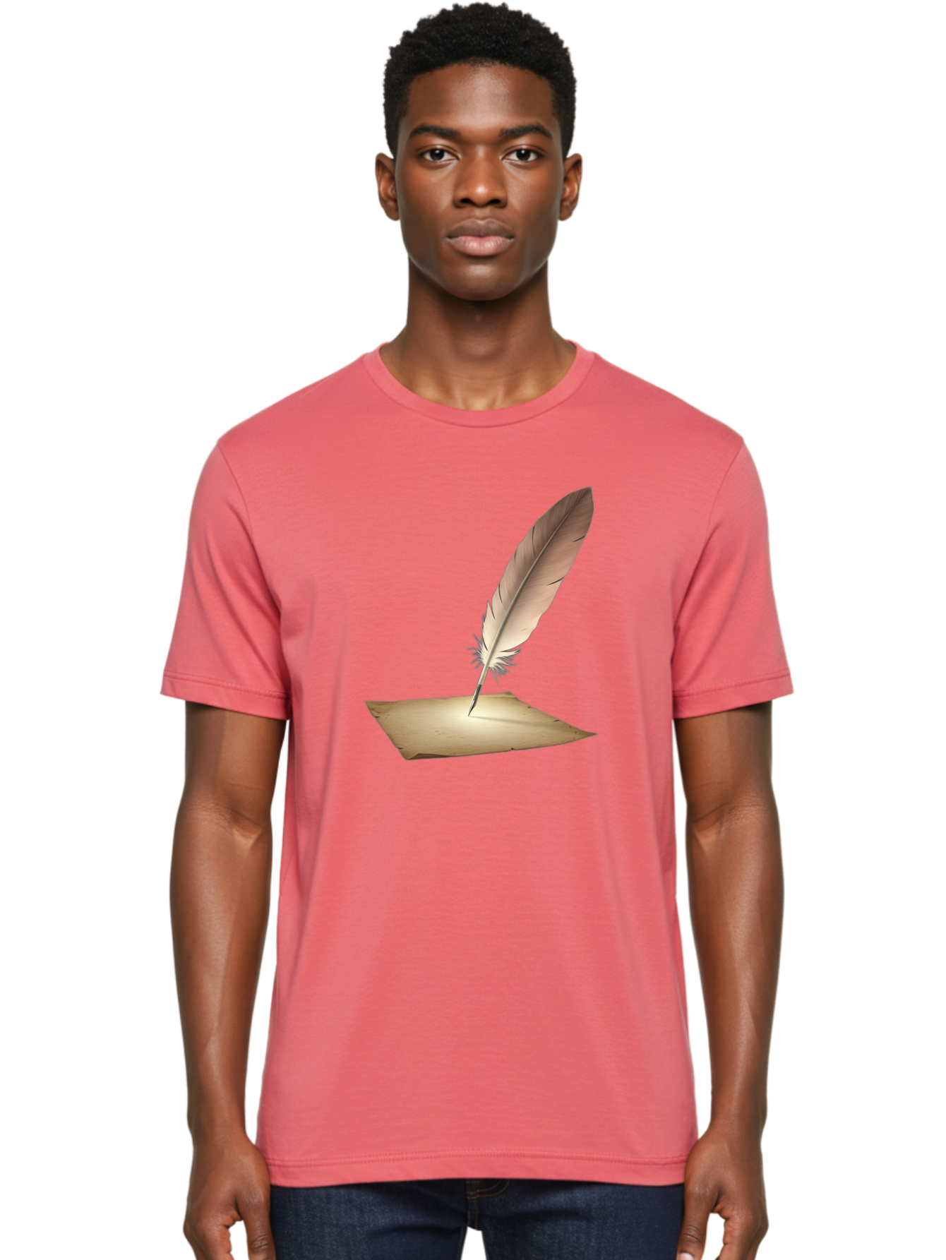 Quill-Pen Men'S Graphic Tee, 100% Cotton, Comfortable Casual Summer Wear, Machine Washable, Vintage Camera, Old Camera, Antique Camera, Black Camera, Classic Photography, Photography Equipment, Nostalgic Device, Film Camera, Camera Art Baj215