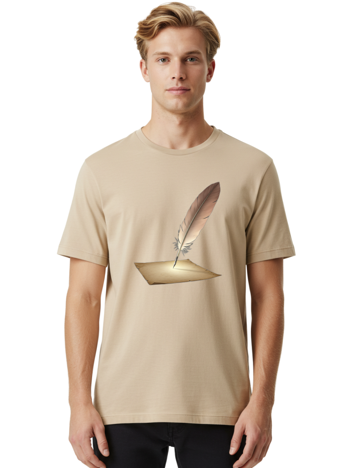 Quill-Pen Men'S Graphic Tee, 100% Cotton, Comfortable Casual Summer Wear, Machine Washable, Vintage Camera, Old Camera, Antique Camera, Black Camera, Classic Photography, Photography Equipment, Nostalgic Device, Film Camera, Camera Art Baj215