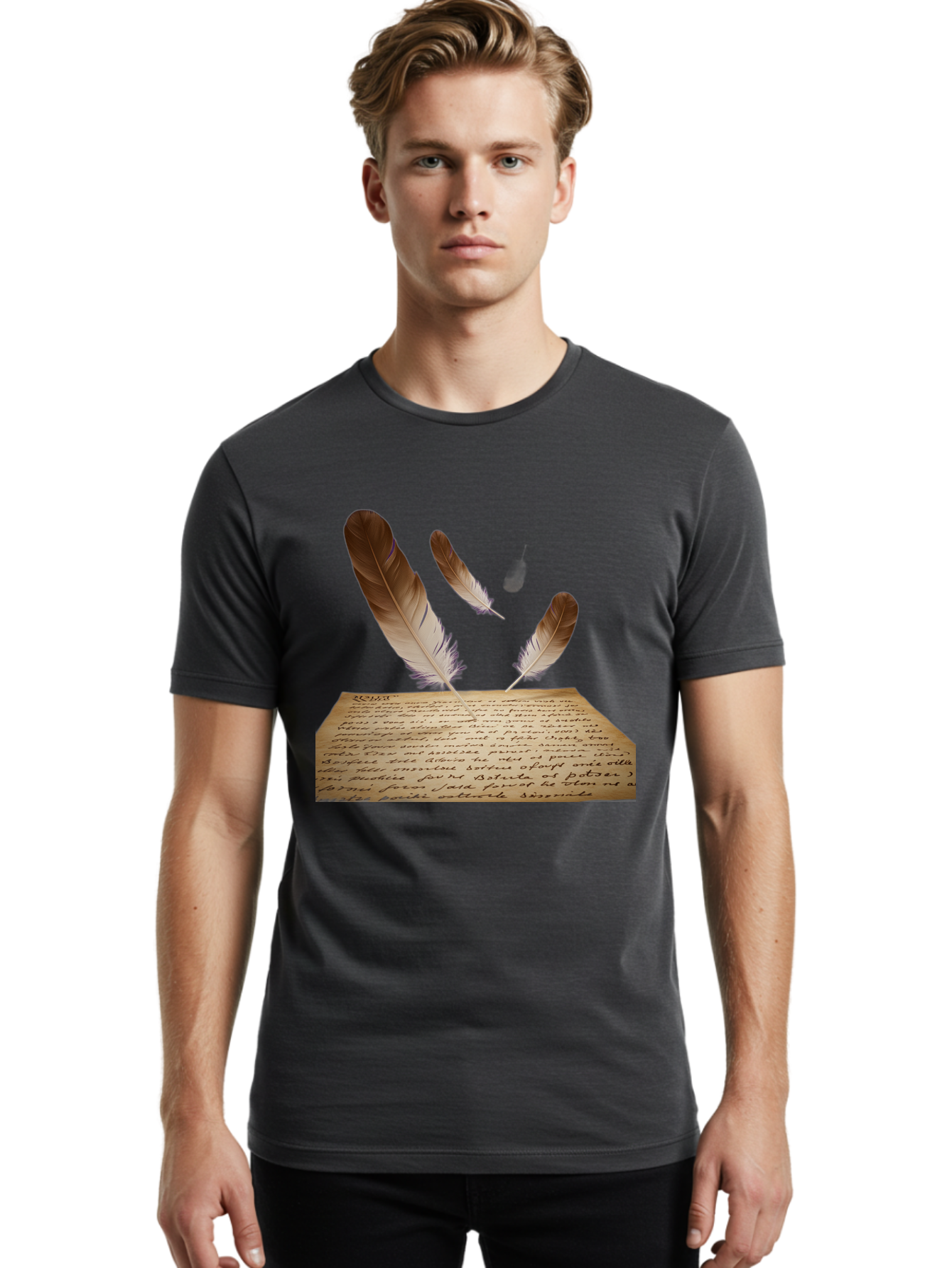 Quill-Pens Men'S Graphic Tee, 100% Cotton, Comfortable Casual Summer Wear, Machine Washable, Vintage Camera, Old Camera, Antique Camera, Black Camera, Classic Photography, Photography Equipment, Nostalgic Device, Film Camera, Camera Art Baj216
