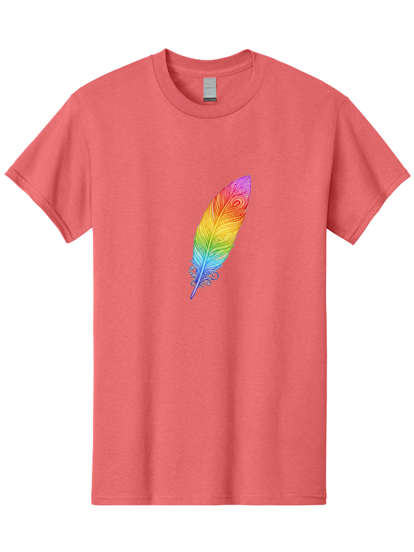 Rainbow-Feather-1 Men'S Graphic Tee, 100% Cotton, Comfortable Casual Summer Wear, Machine Washable, Vintage Camera, Old Camera, Antique Camera, Black Camera, Classic Photography, Photography Equipment, Nostalgic Device, Film Camera, Camera Art Baj217