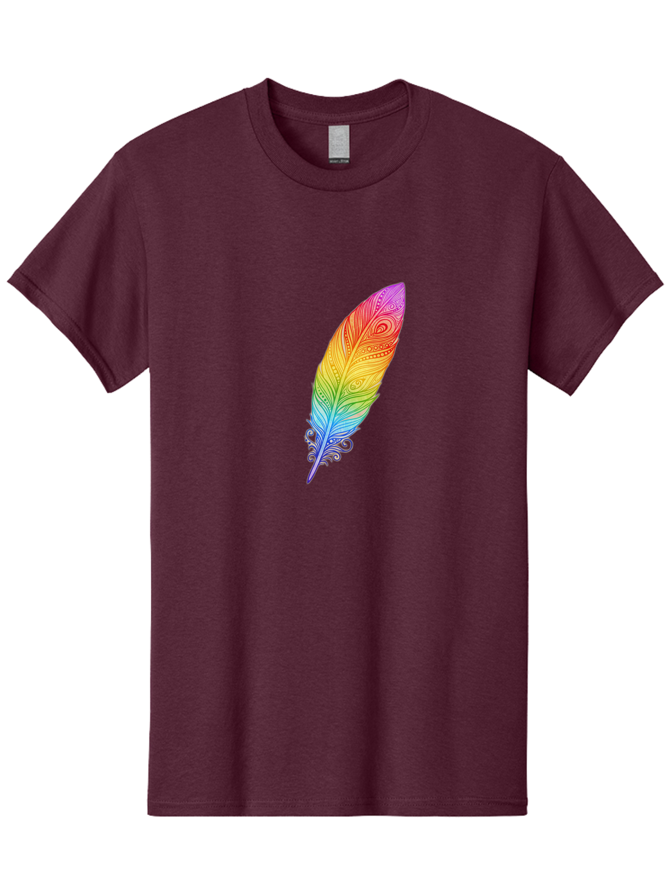 Rainbow-Feather-1 Men'S Graphic Tee, 100% Cotton, Comfortable Casual Summer Wear, Machine Washable, Vintage Camera, Old Camera, Antique Camera, Black Camera, Classic Photography, Photography Equipment, Nostalgic Device, Film Camera, Camera Art Baj217