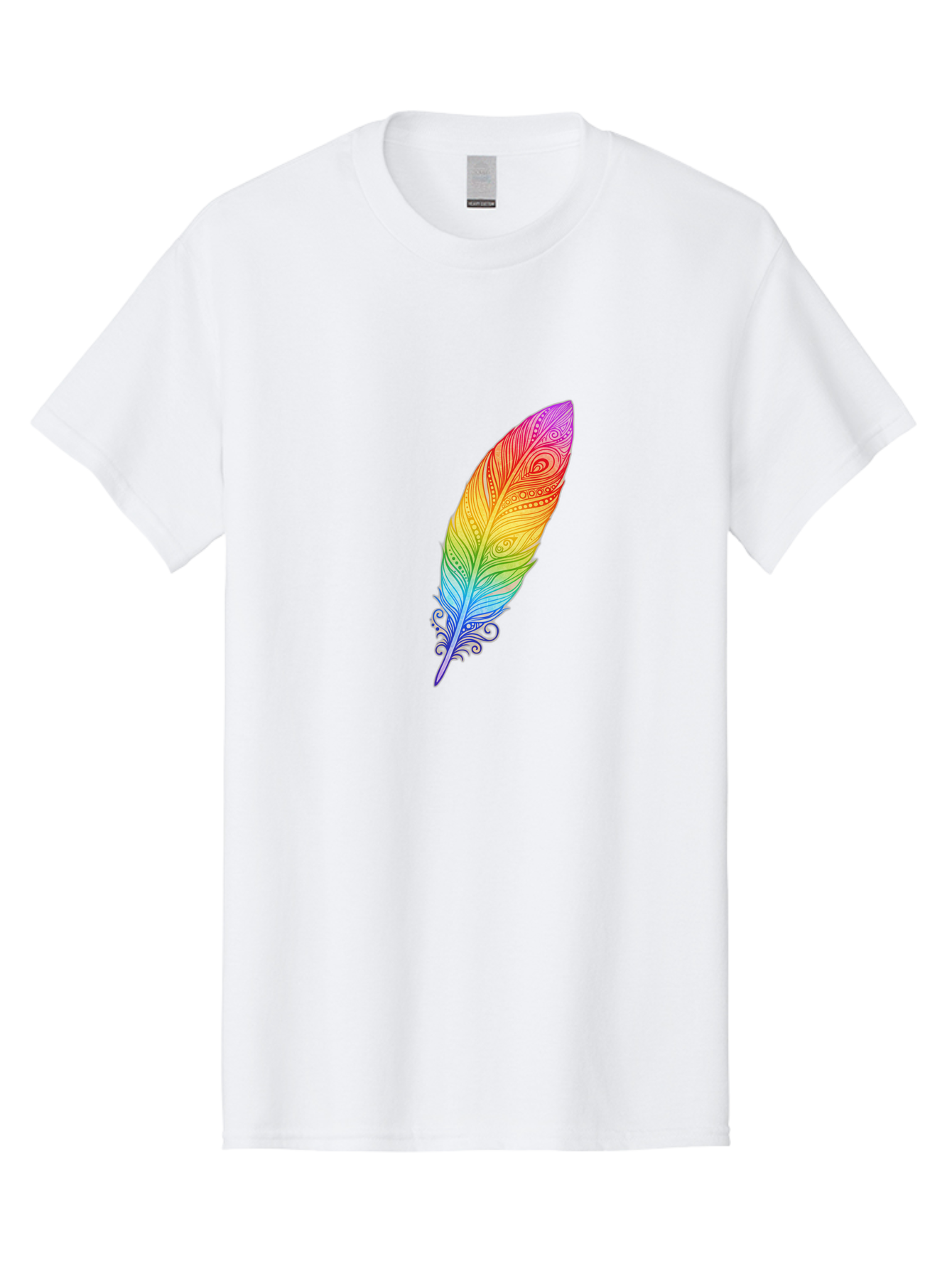 Rainbow-Feather-1 Men'S Graphic Tee, 100% Cotton, Comfortable Casual Summer Wear, Machine Washable, Vintage Camera, Old Camera, Antique Camera, Black Camera, Classic Photography, Photography Equipment, Nostalgic Device, Film Camera, Camera Art Baj217