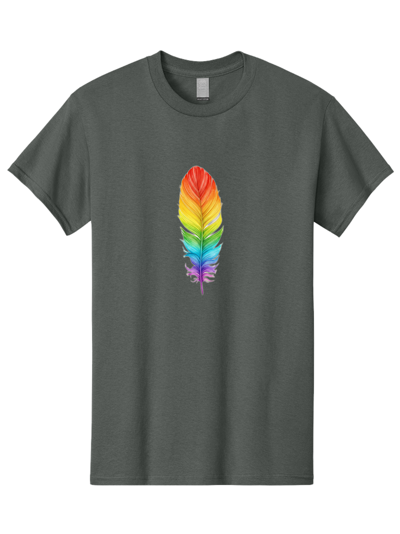 Rainbow-Feather-10 Men'S Graphic Tee, 100% Cotton, Comfortable Casual Summer Wear, Machine Washable, Vintage Camera, Old Camera, Antique Camera, Black Camera, Classic Photography, Photography Equipment, Nostalgic Device, Film Camera, Baj218