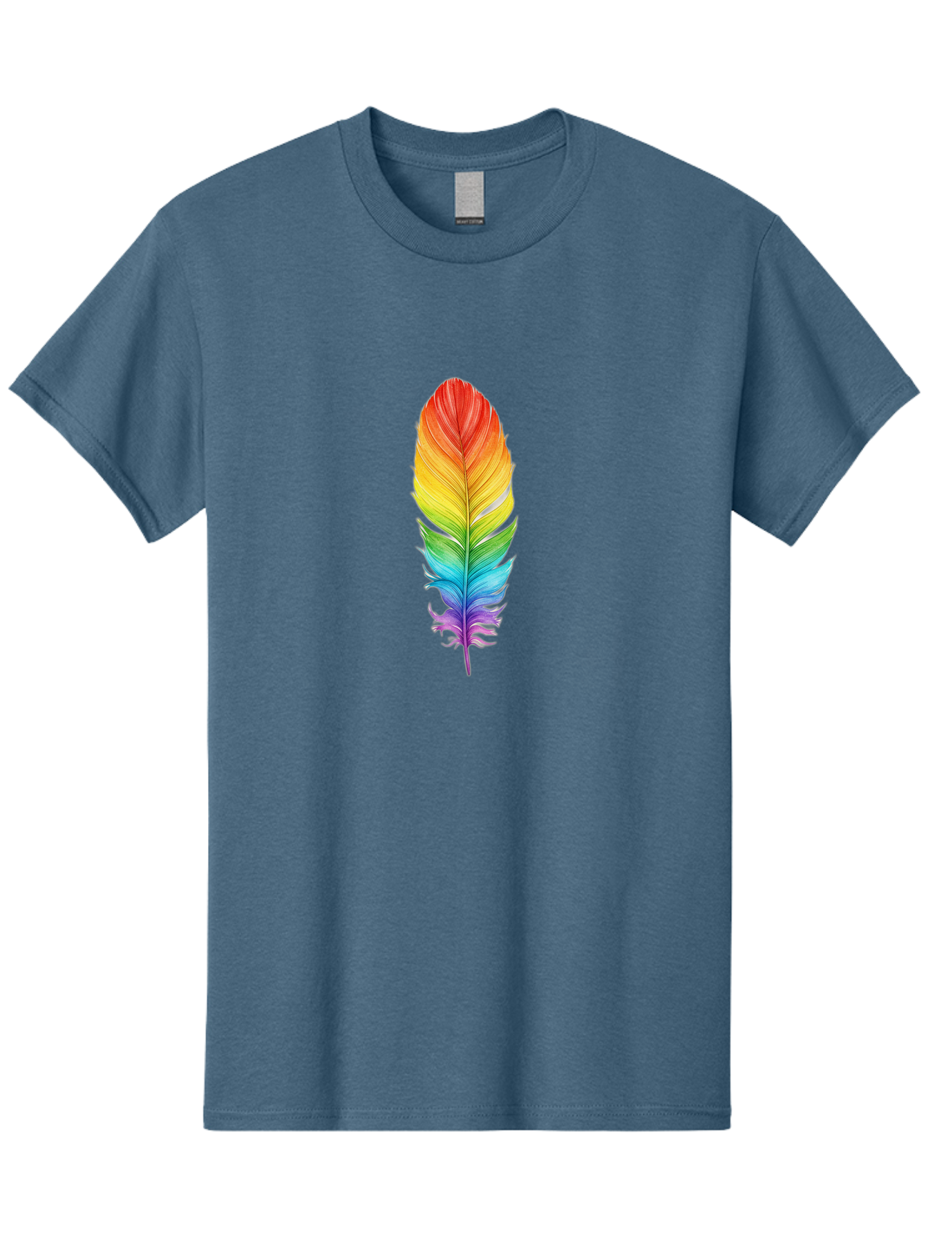 Rainbow-Feather-10 Men'S Graphic Tee, 100% Cotton, Comfortable Casual Summer Wear, Machine Washable, Vintage Camera, Old Camera, Antique Camera, Black Camera, Classic Photography, Photography Equipment, Nostalgic Device, Film Camera, Baj218